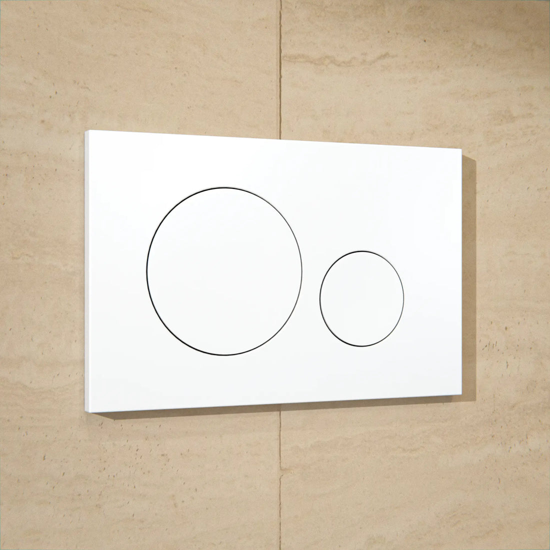 Mirlux Bedieningsplaat - Mat wit- ABS Kunstof DualFlush - PRE-ORDER
