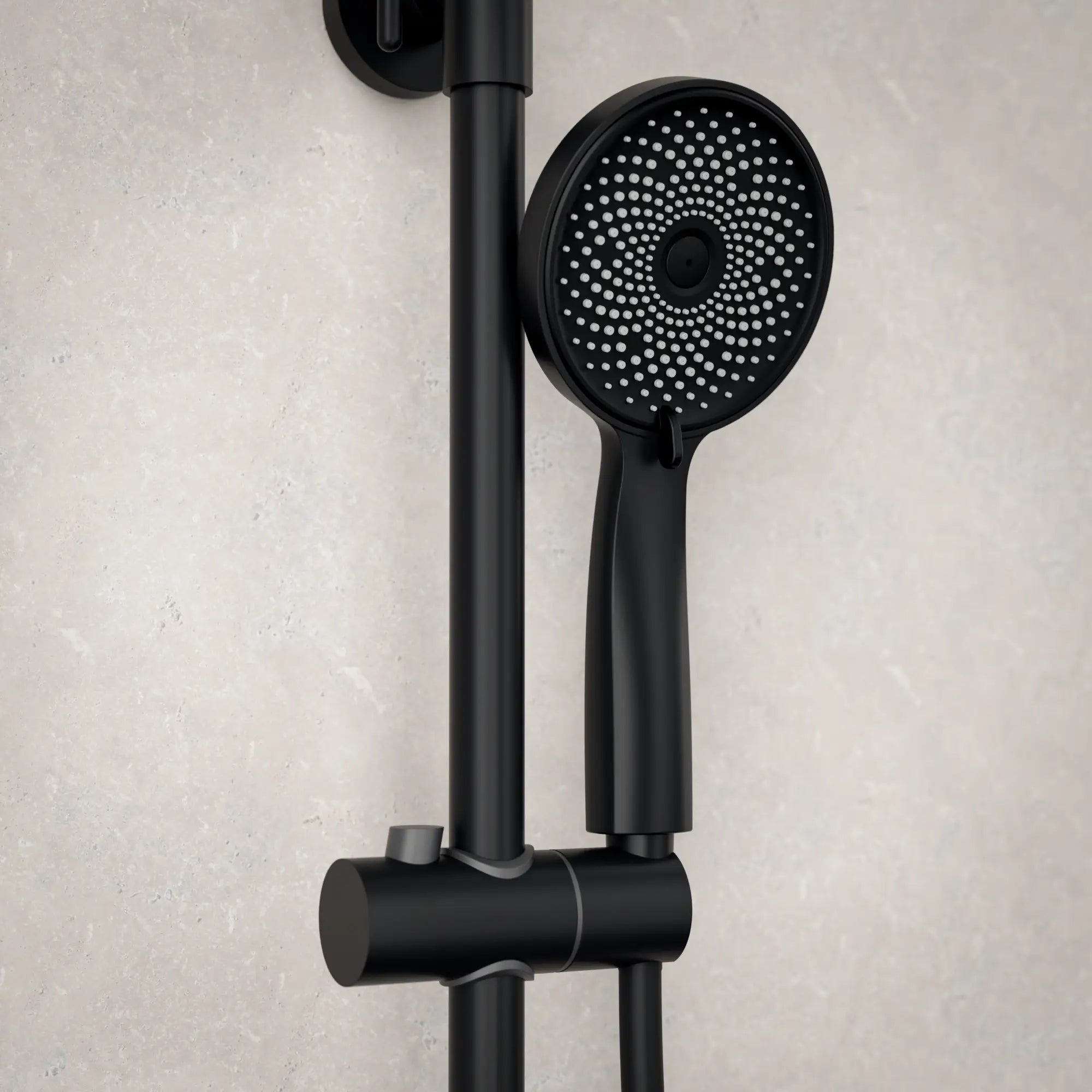 Regendouche Elin - Mat Zwart met Thermostaatkraan - 25 cm - PRE-ORDER