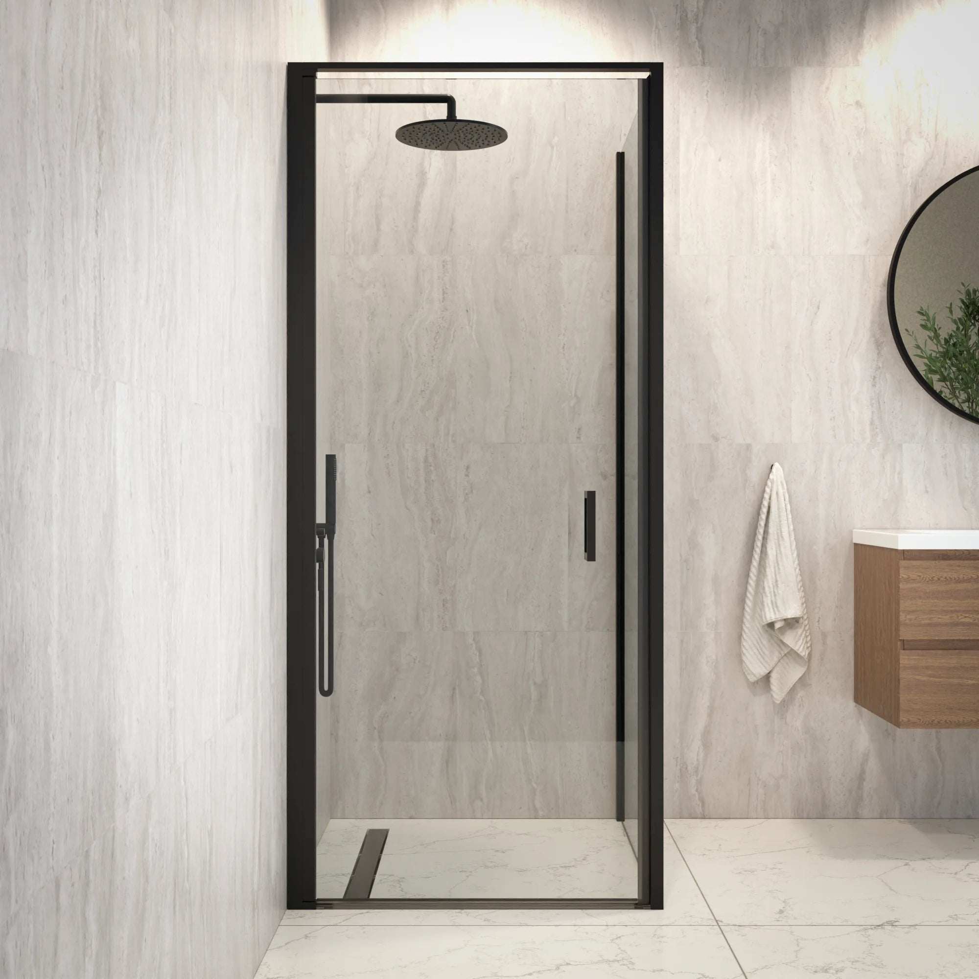 Douchecabine Vela - 90 x 200 - Zwart