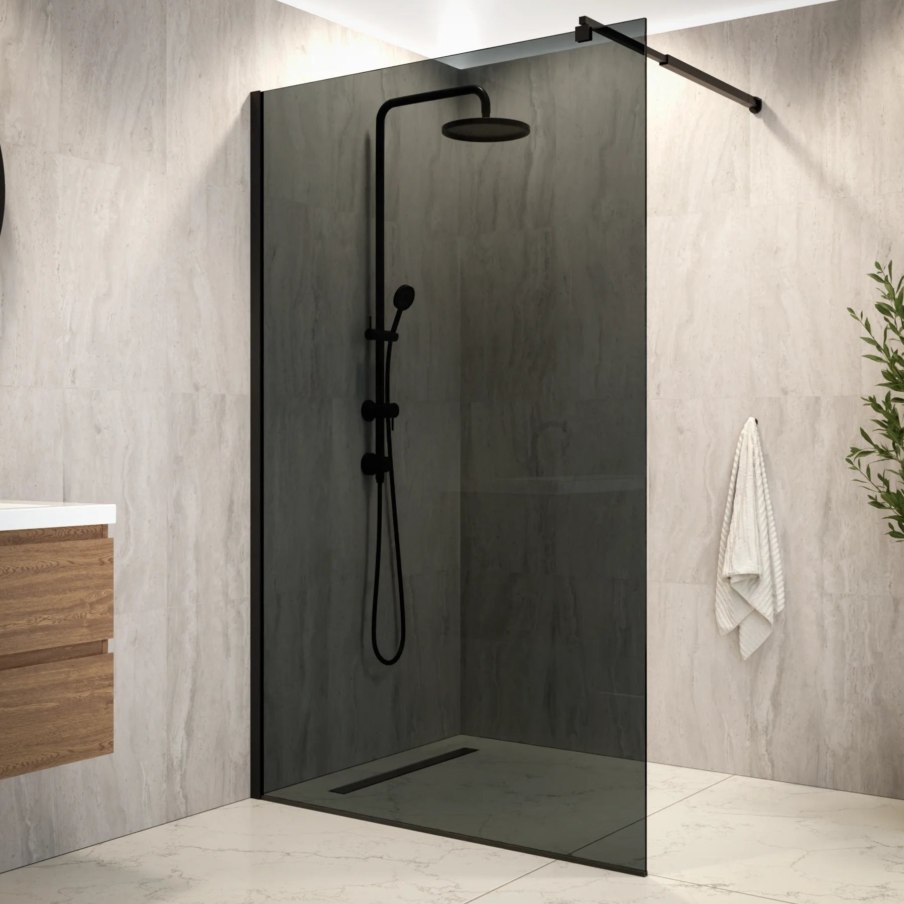 Douchewand Nova - 120x200cm