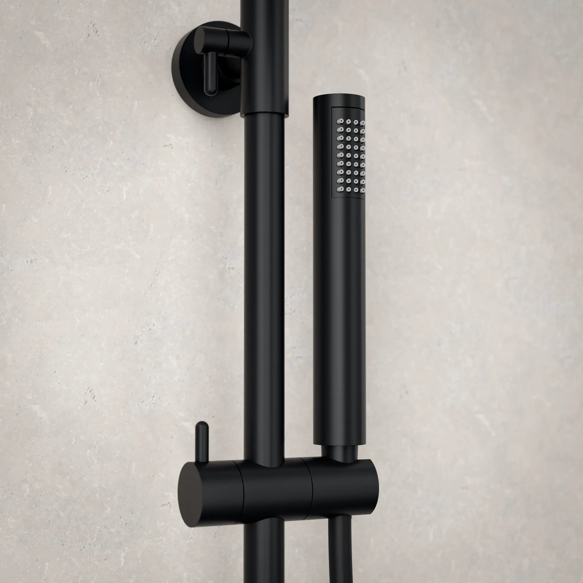Regendouche Valo - Mat Zwart met Thermostaatkraan - 25 cm - PRE-ORDER