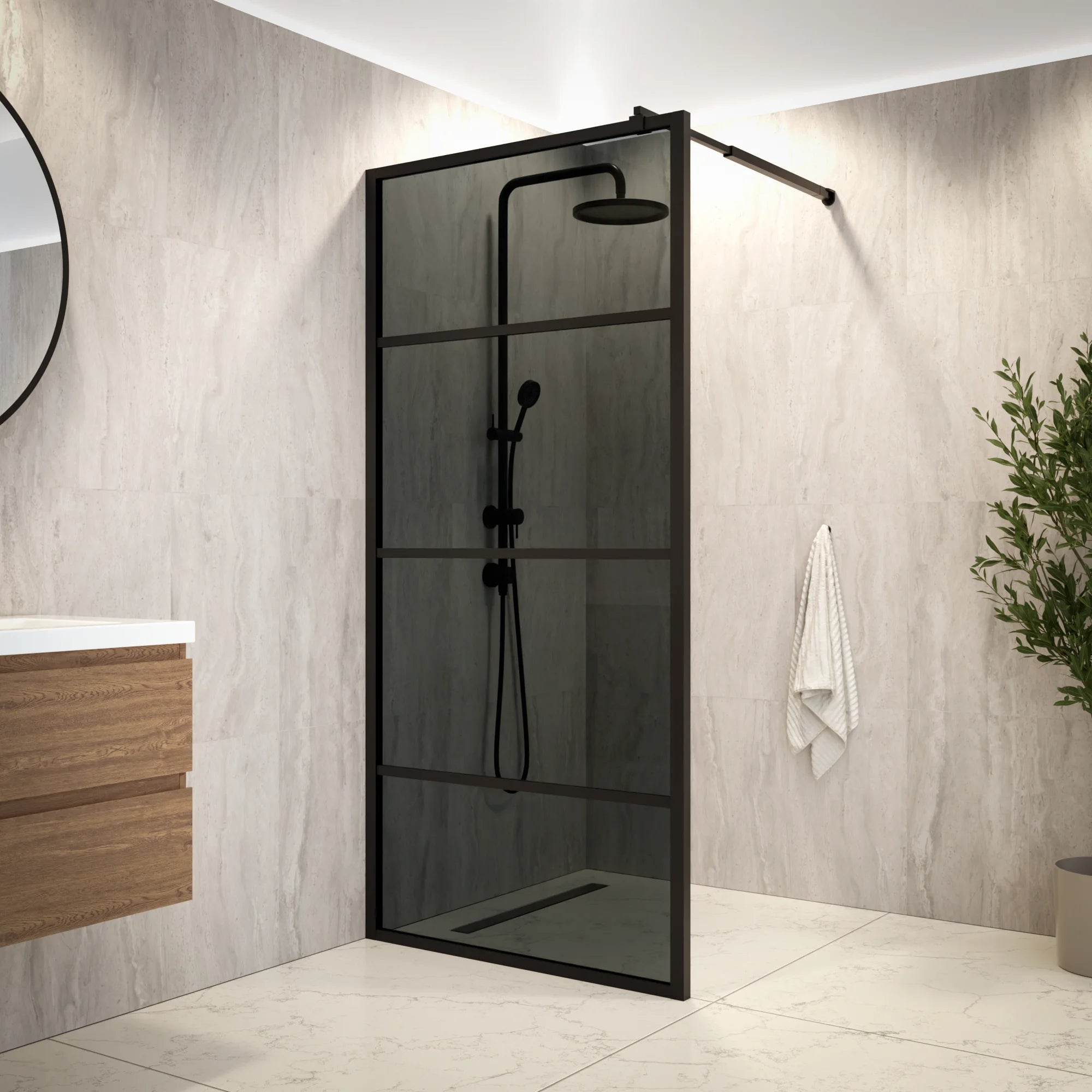 Douchewand Jula 90x200cm