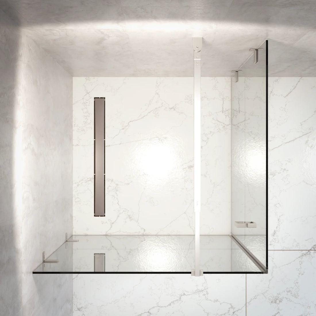 Douchecabine Mira - 90 x 90 x 200cm - Chroom - Nano Coating