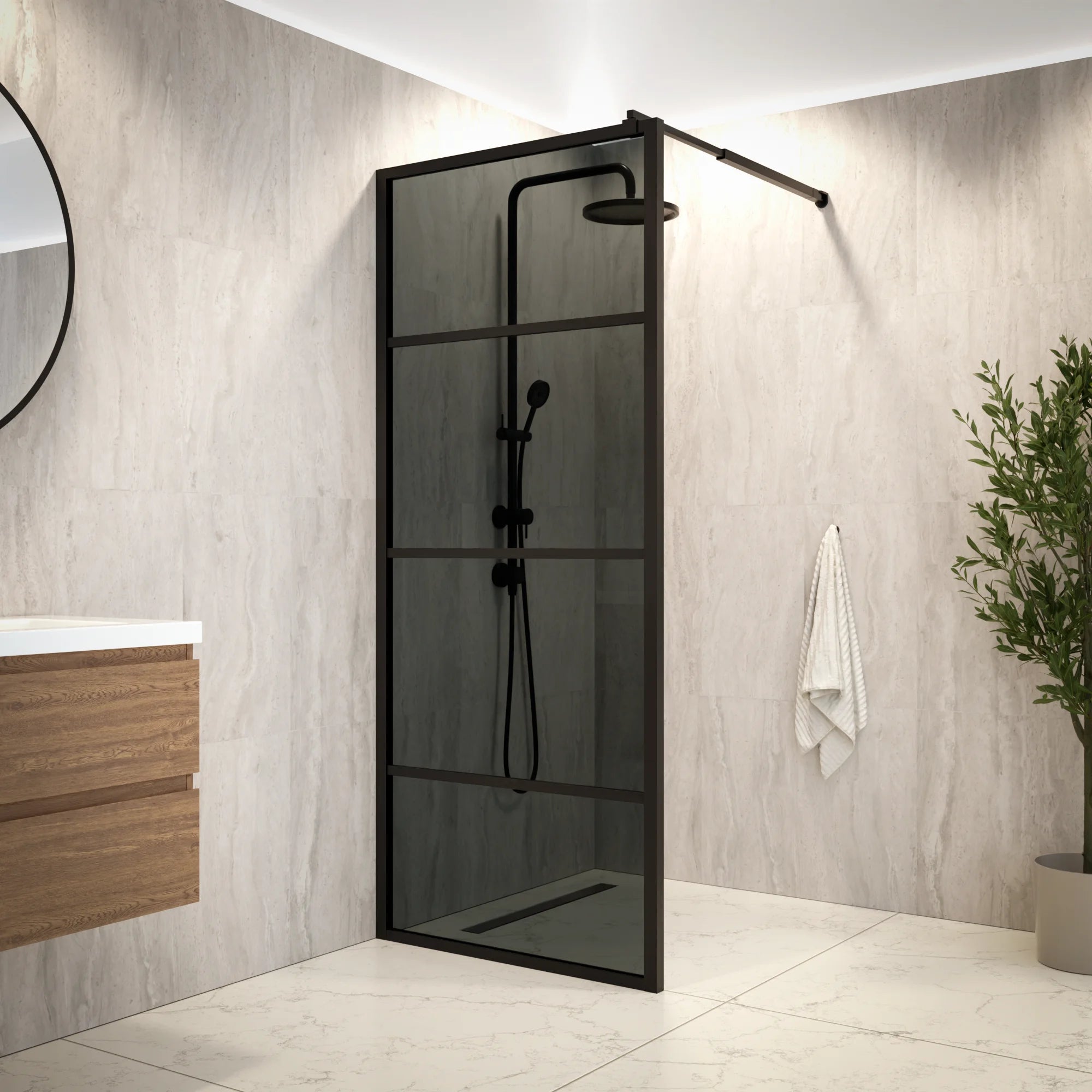 Douchewand Jula 80x200cm