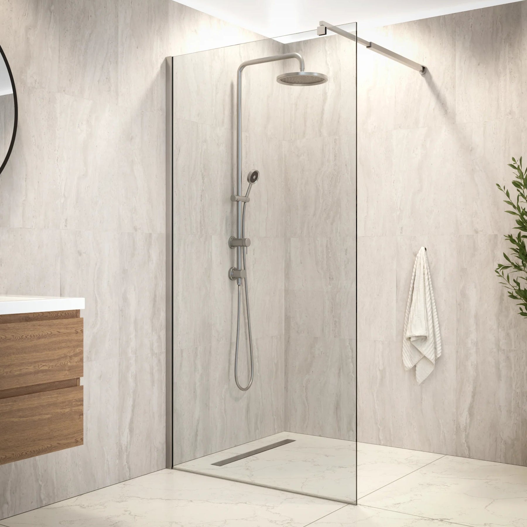 Douchewand Zaro - 100x200cm