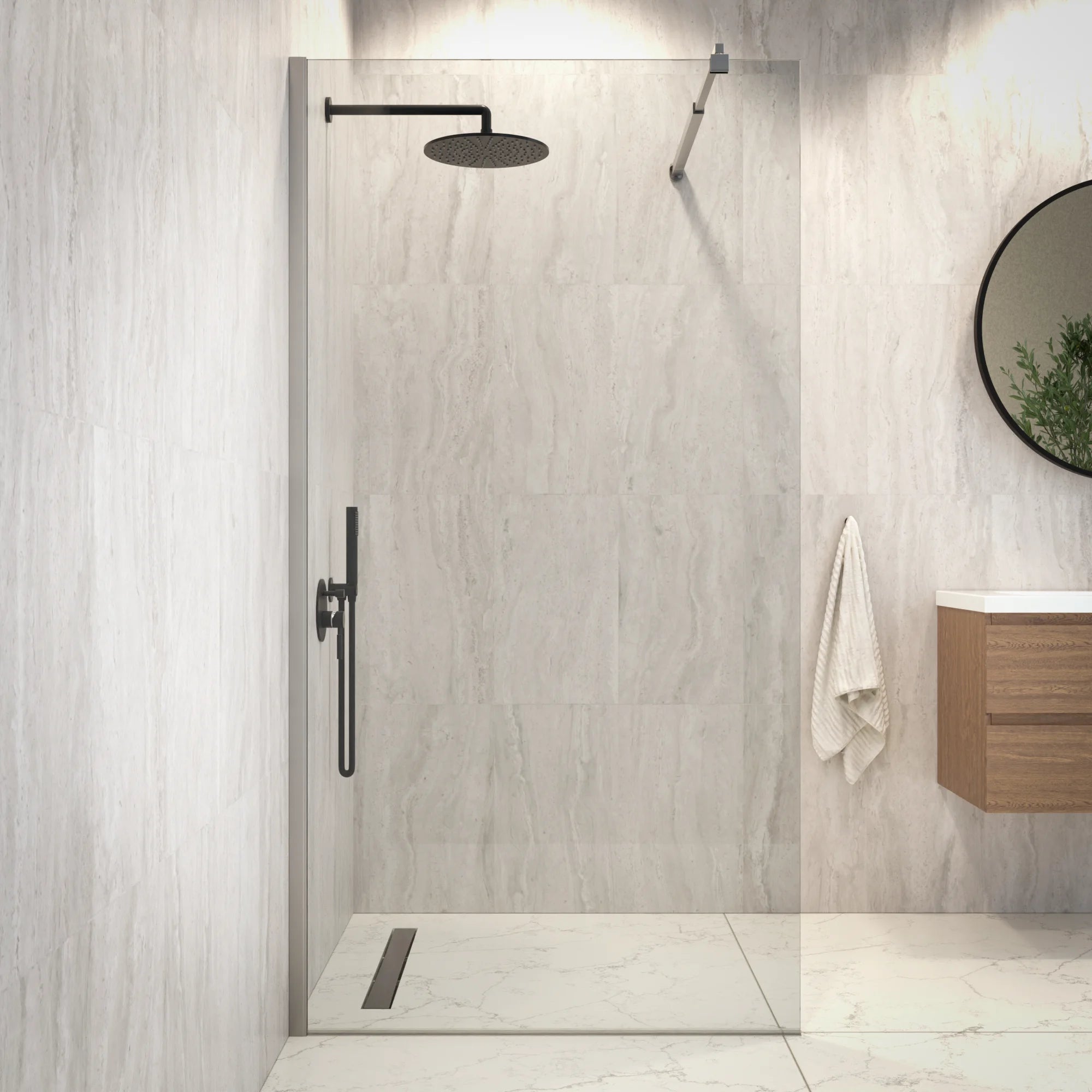 Douchewand Zaro - 100x200cm