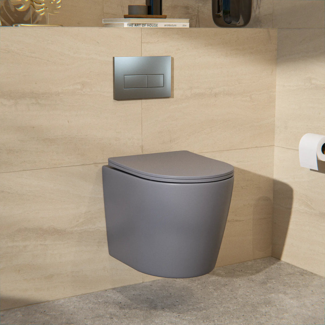 Mirlux Bedieningsplaat - Grijs - ABS Kunstof DualFlush