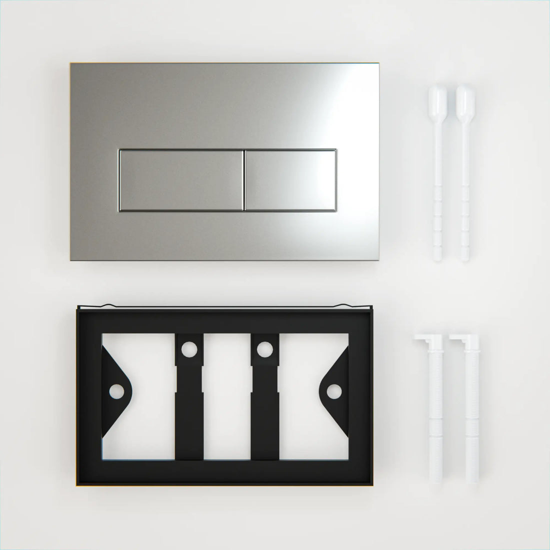 Mirlux Bedieningsplaat - Grijs - ABS Kunstof DualFlush
