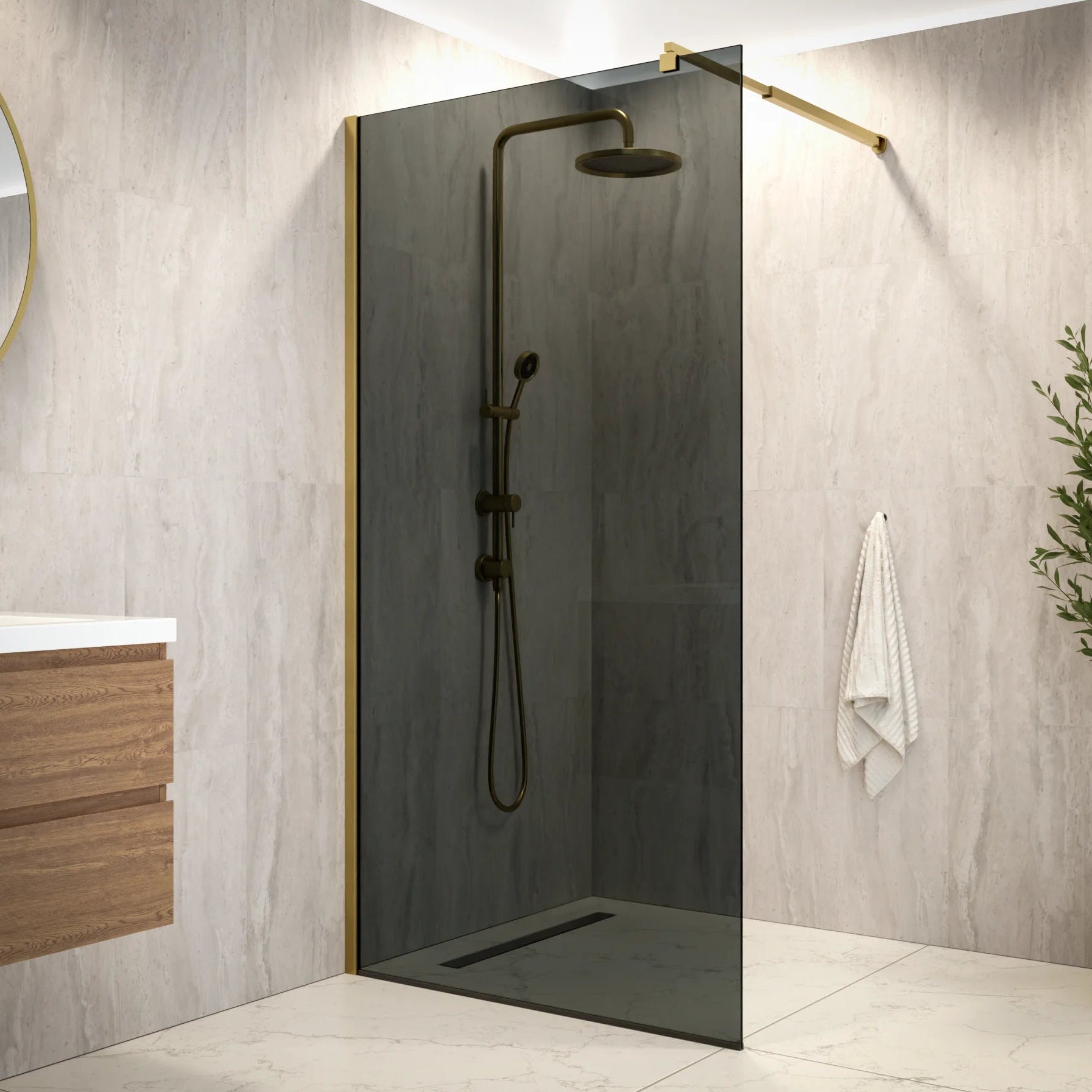 Douchewand Vero - 100x200cm