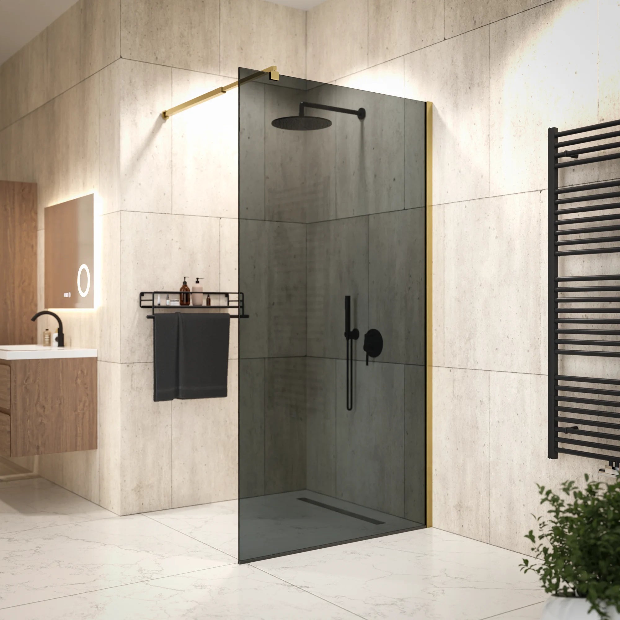 Douchewand Vero - 100x200cm