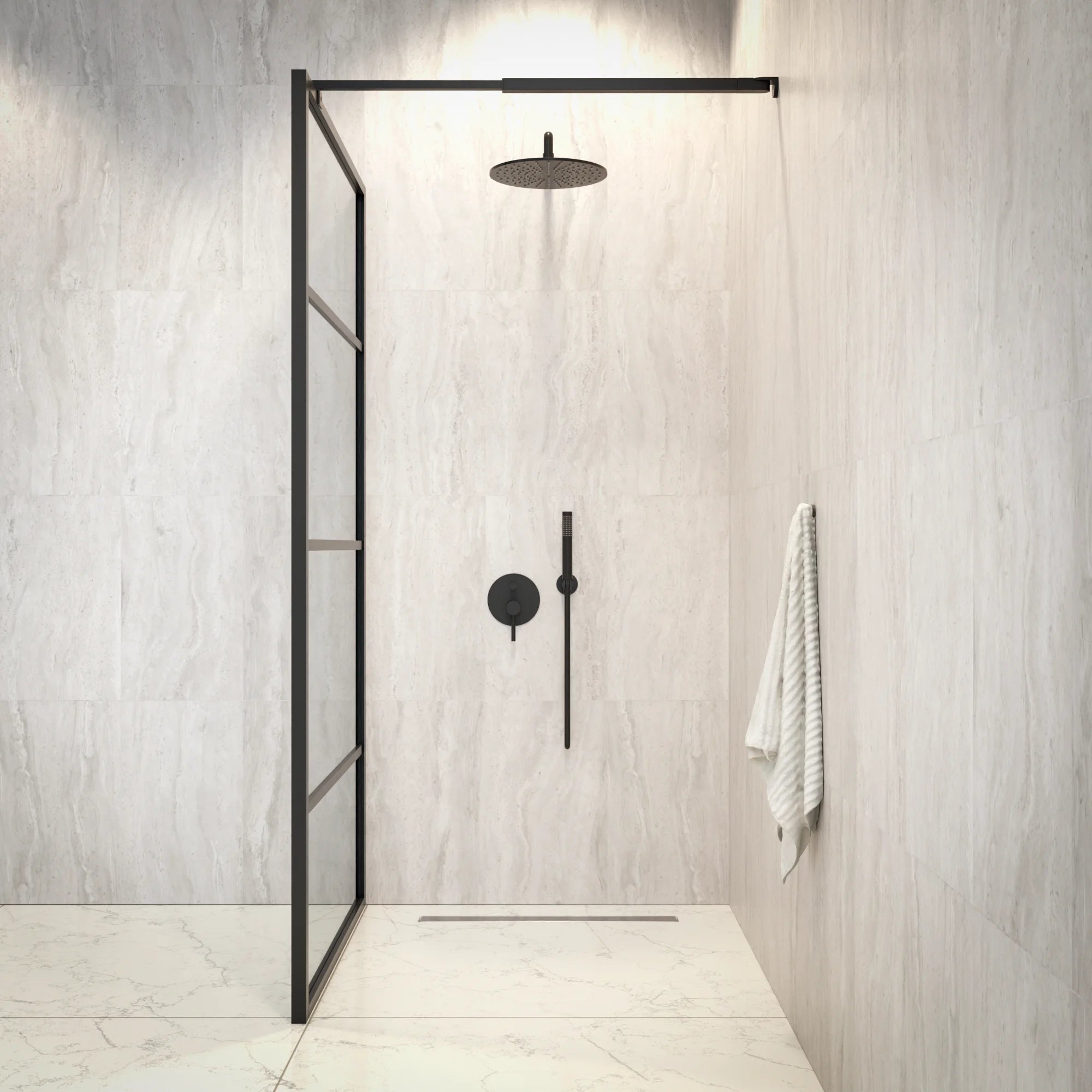 Douchewand Luna - 100x200cm