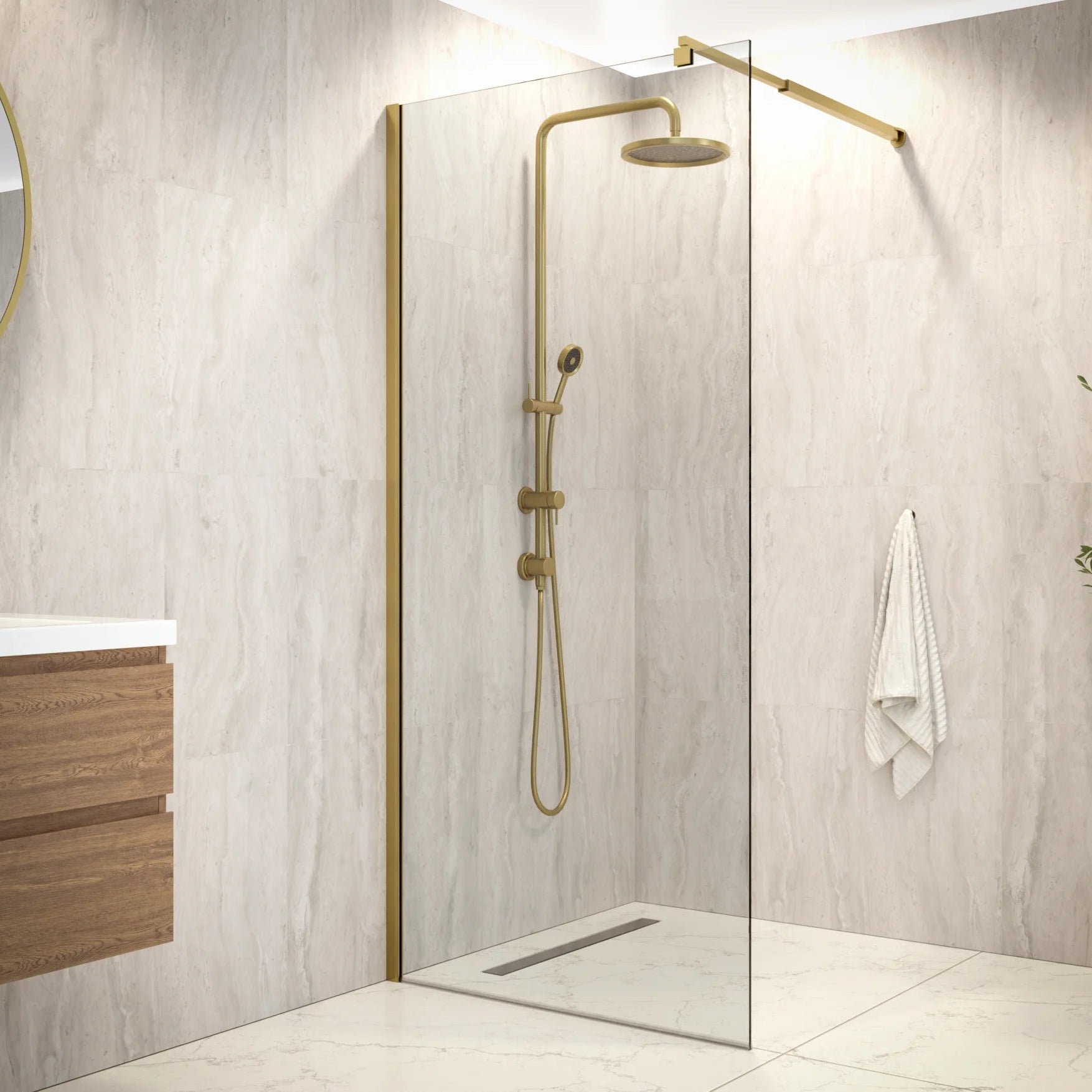 Douchewand Elva - 90x200cm