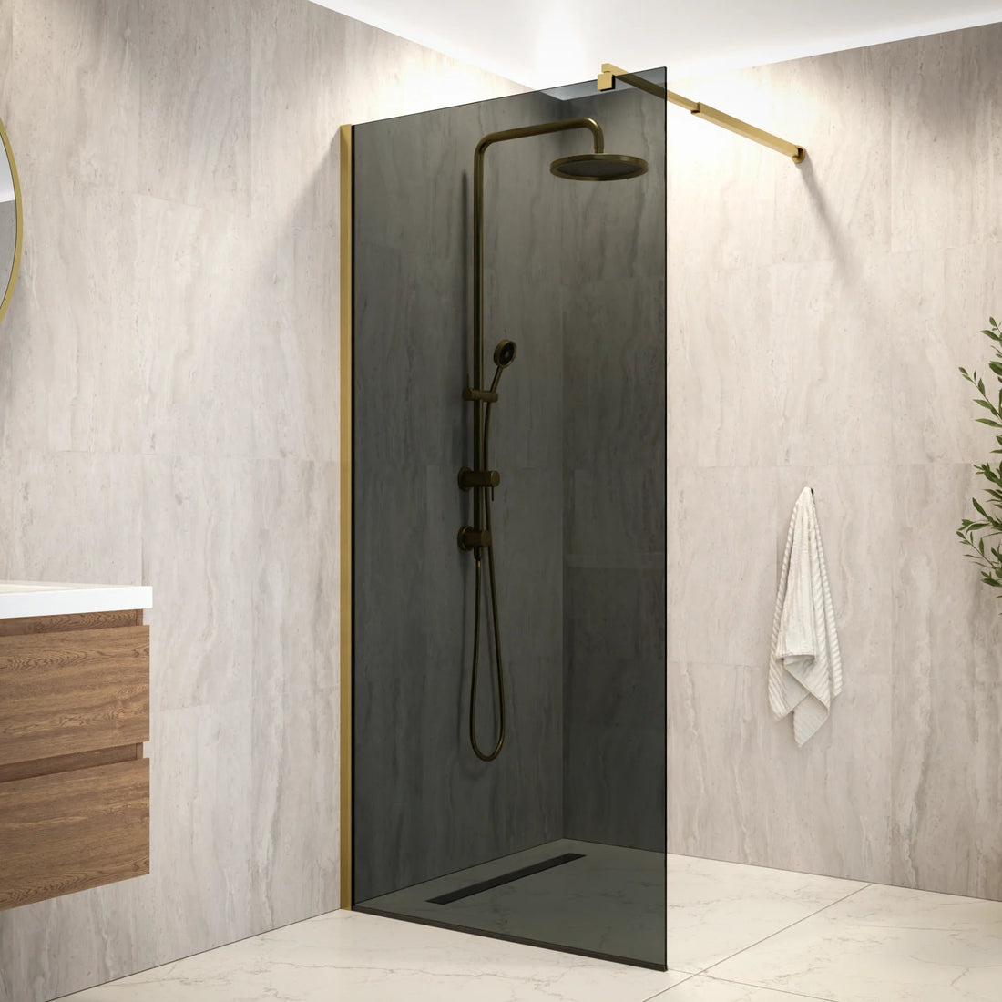 Douchewand Vero - 90x200cm