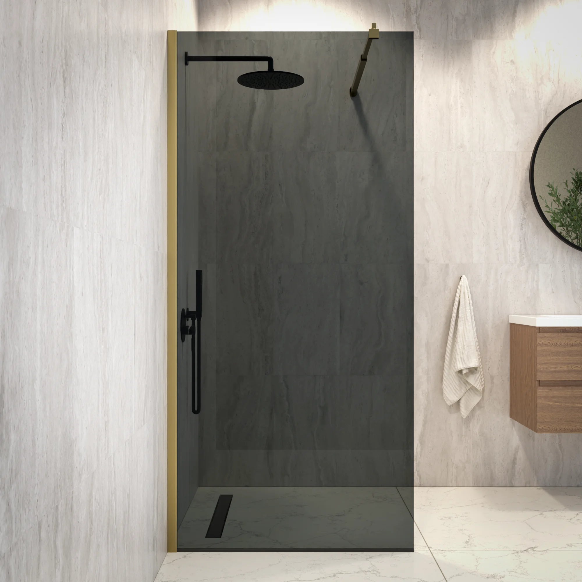 Douchewand Vero - 90x200cm