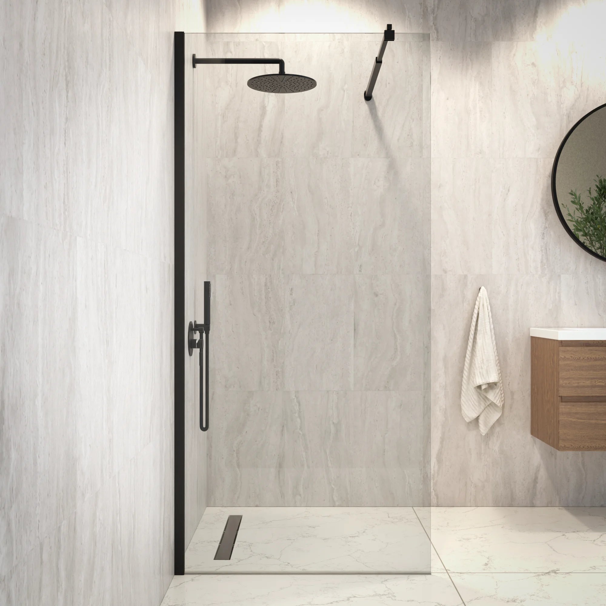 Douchewand Aris - 90x200cm