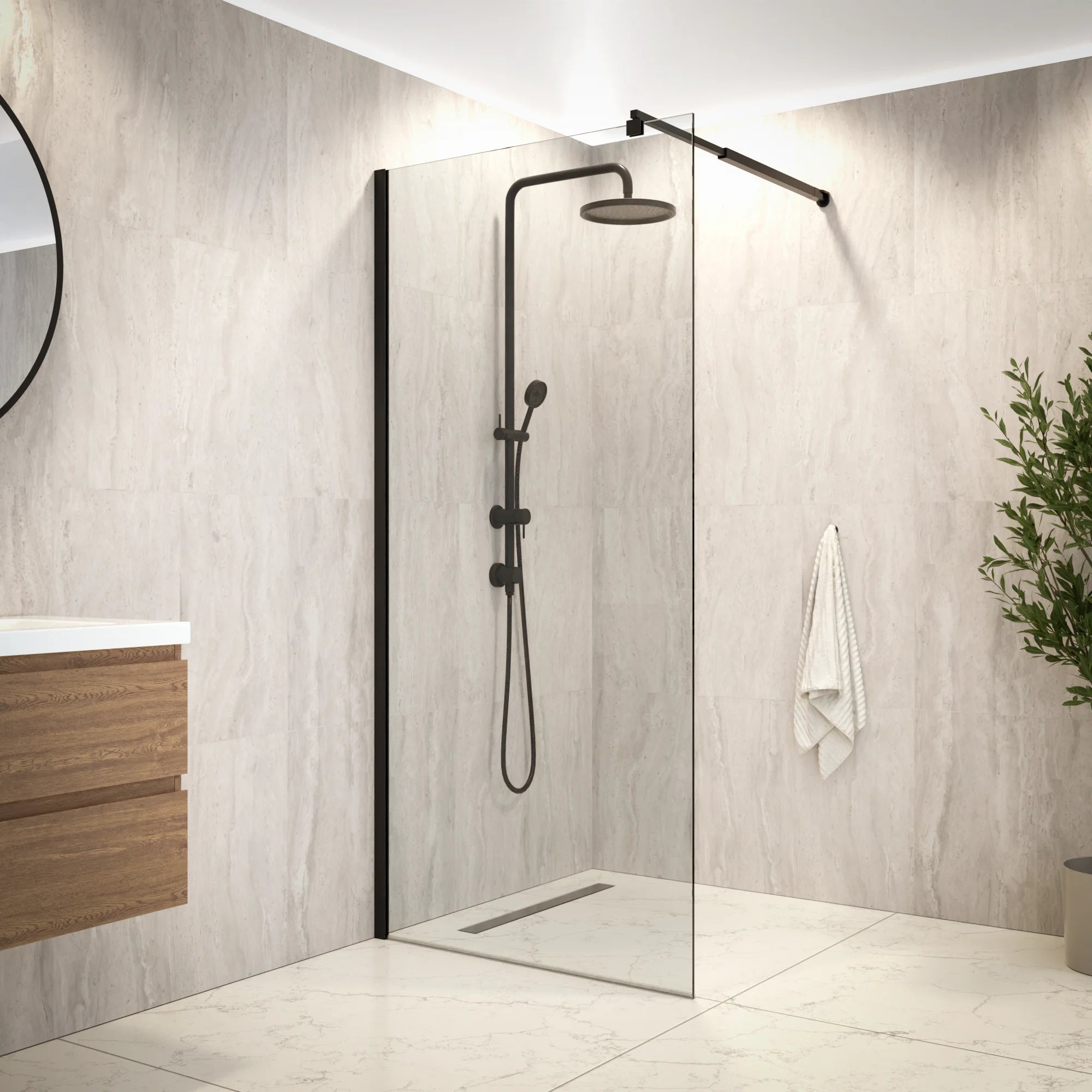 Douchewand Aris 90x200cm - Pre Order