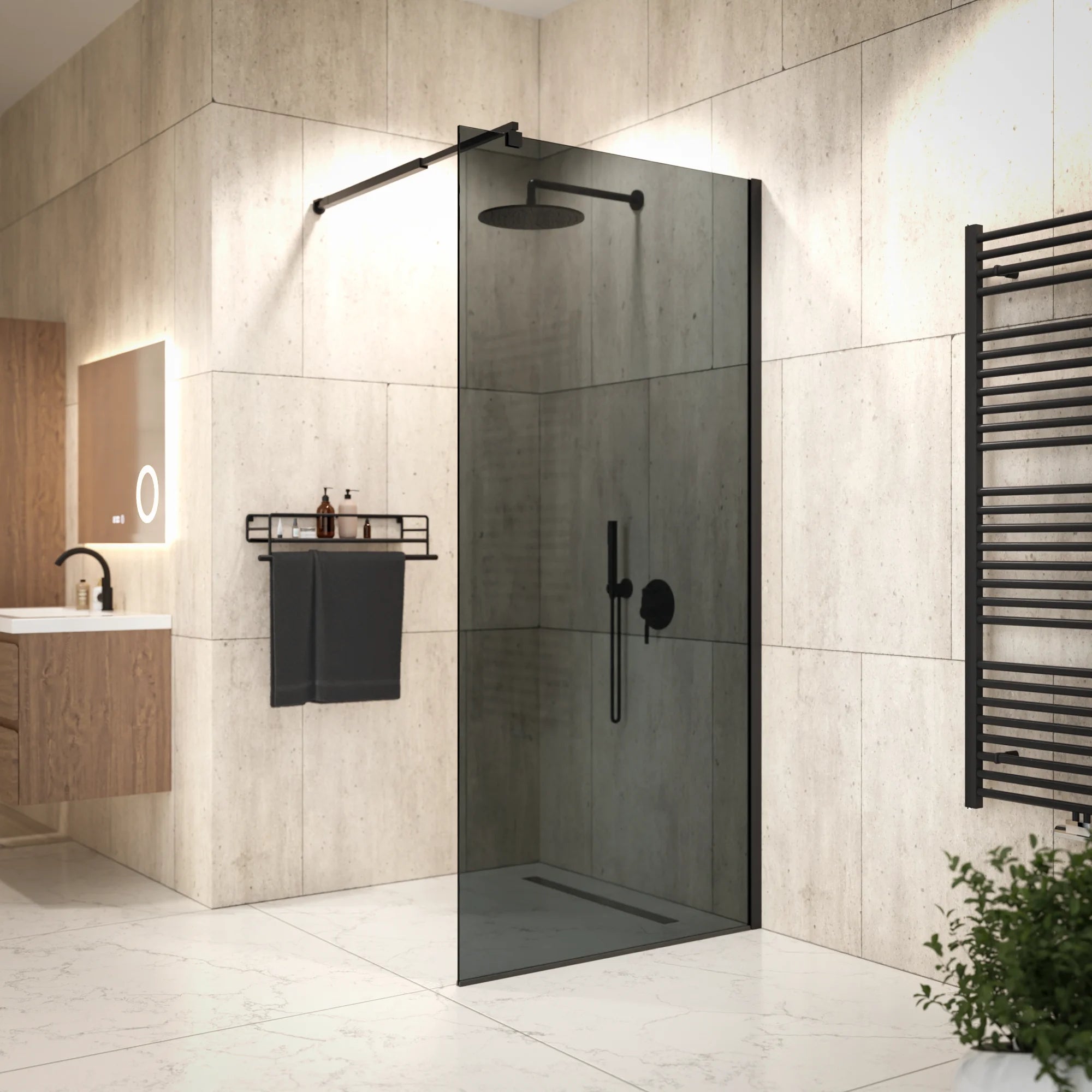 Douchewand Nova - 90x200cm