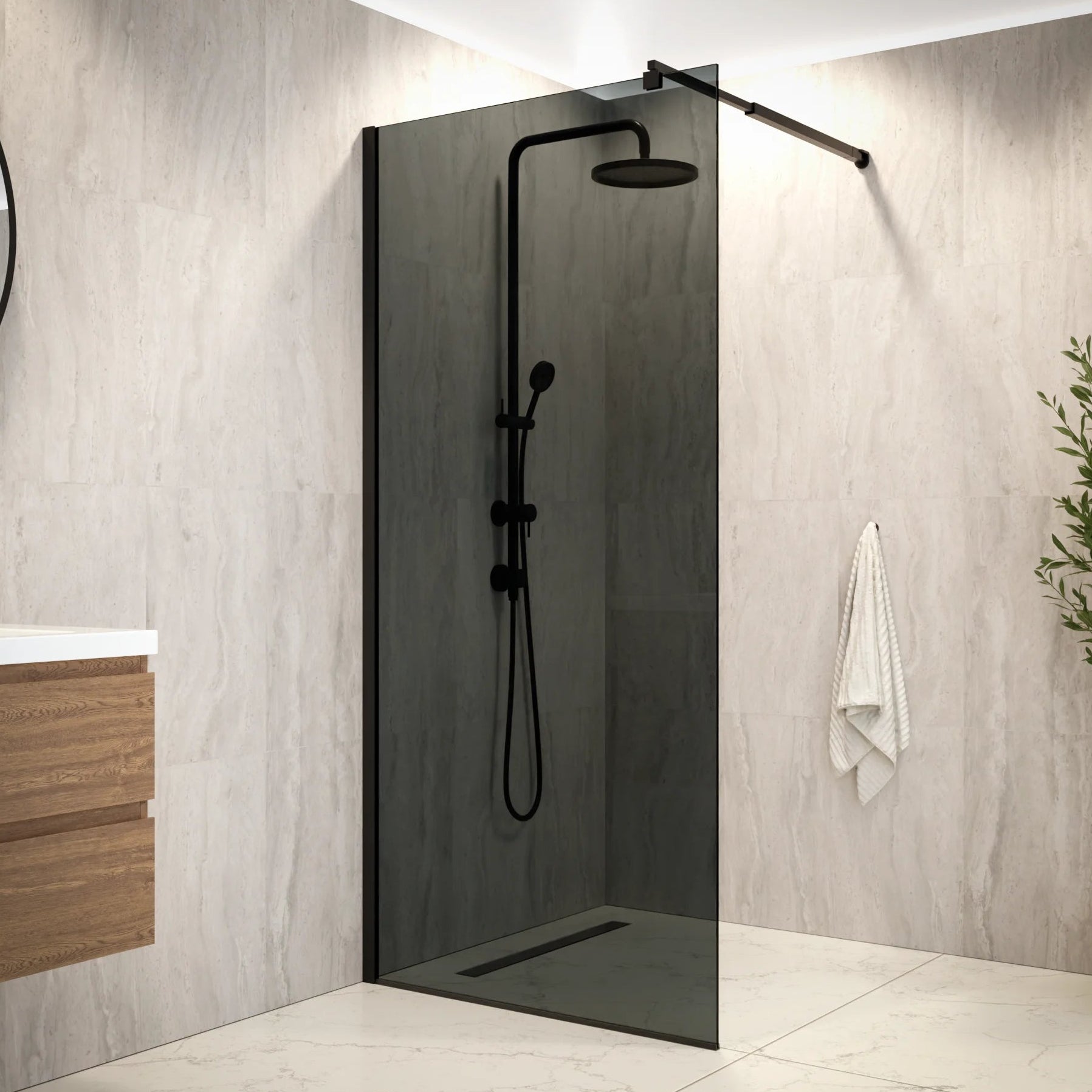 Douchewand Nova - 90x200cm