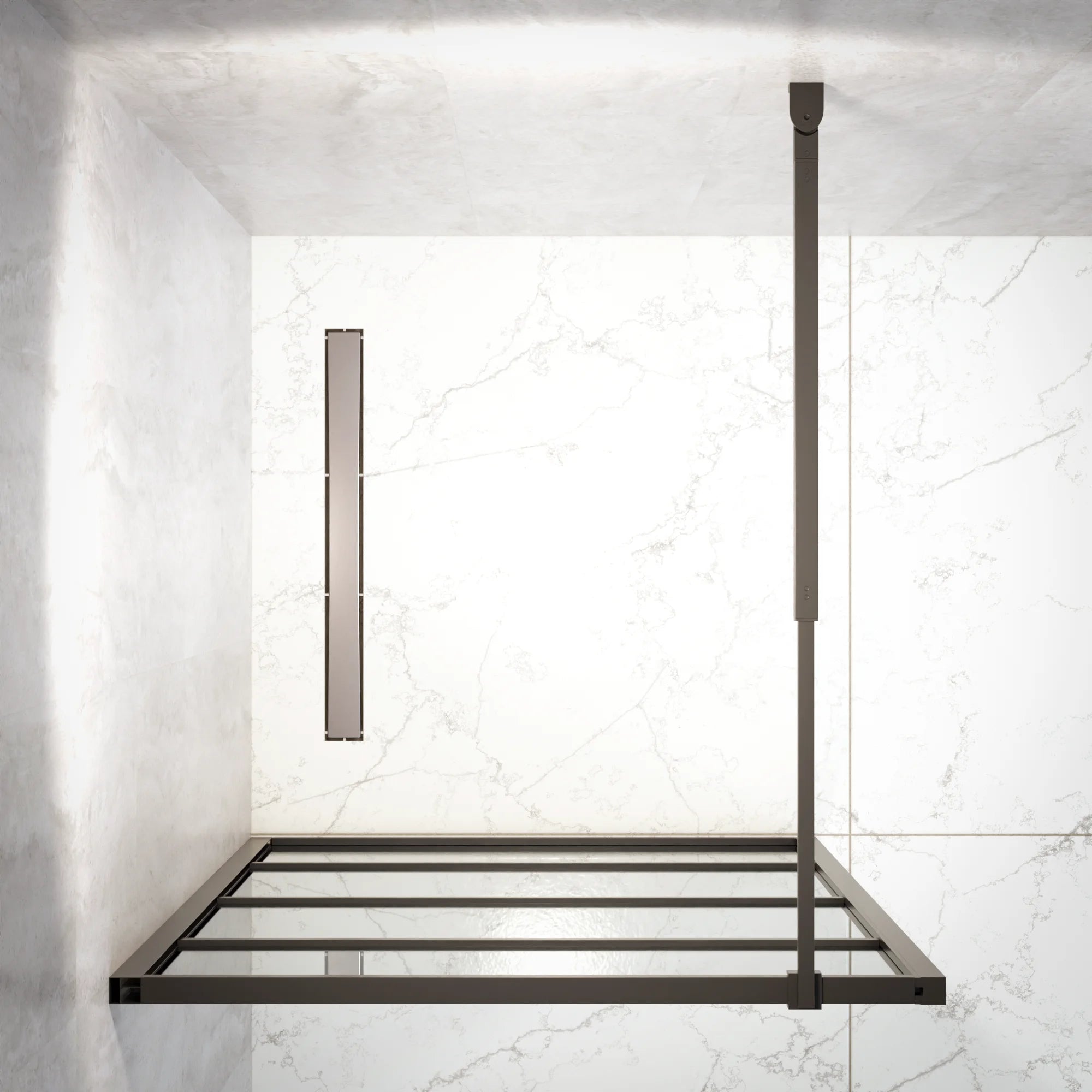 Douchewand Luna - 90x200cm