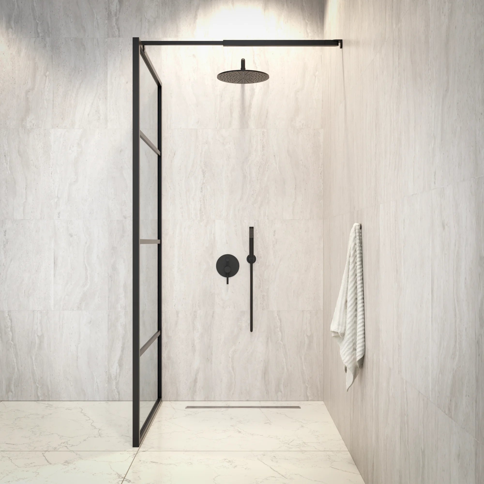 Douchewand Luna - 90x200cm