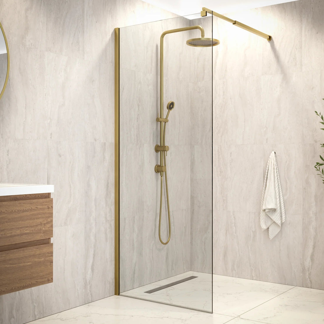 Douchewand Elva - 80x200cm