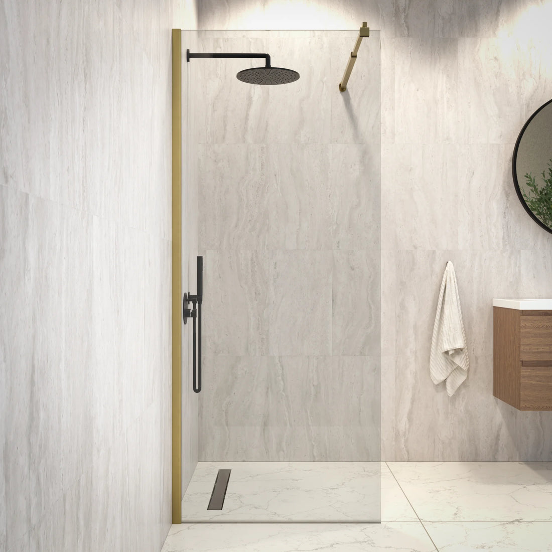 Douchewand Elva - 80x200cm