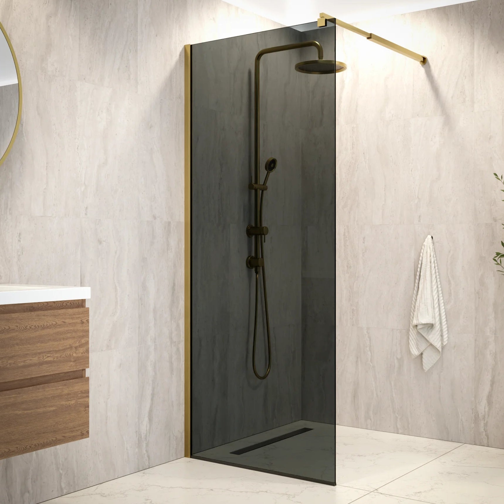 Douchewand Vero - 80x200cm