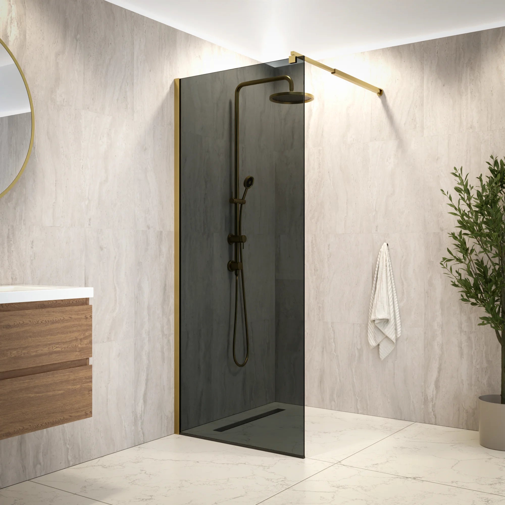 Douchewand Vero 80x200cm - Pre Order