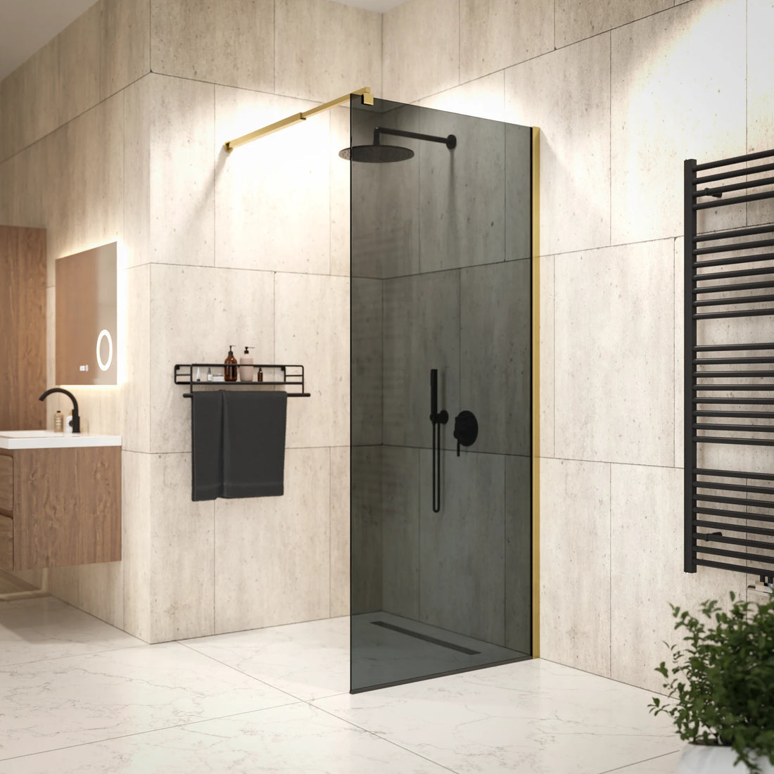 Douchewand Vero - 80x200cm