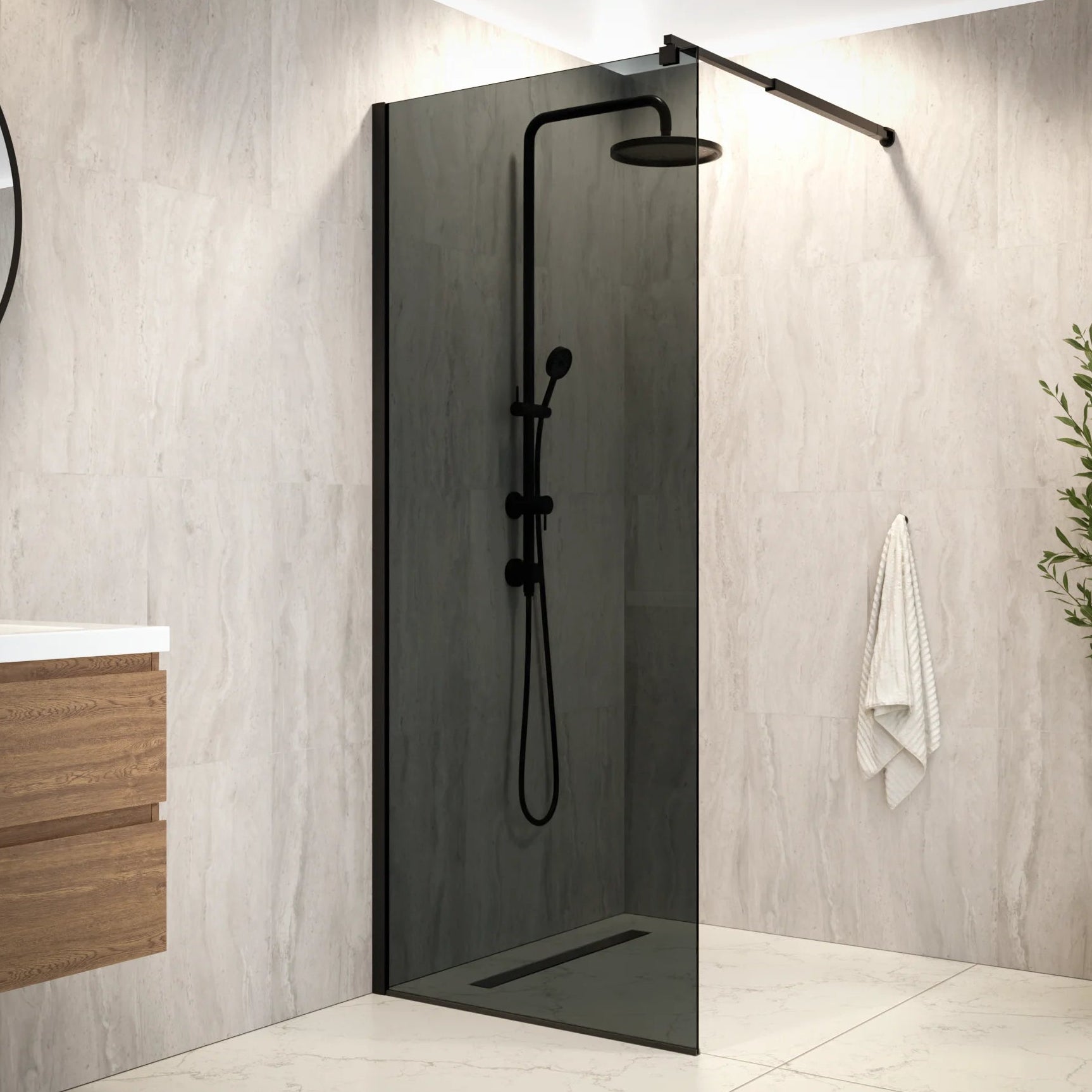 Douchewand Nova - 80x200cm