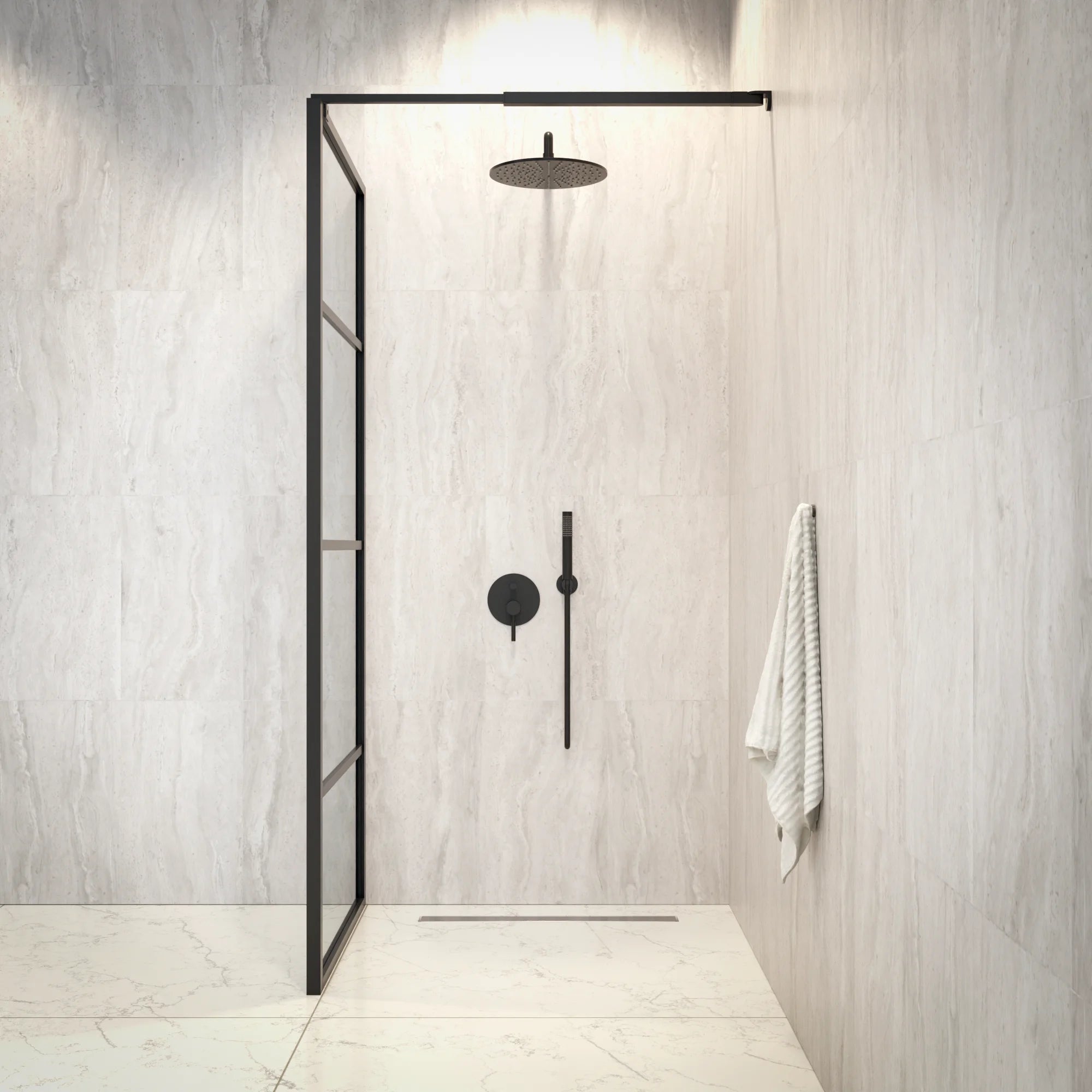 Douchewand Luna - 80x200cm