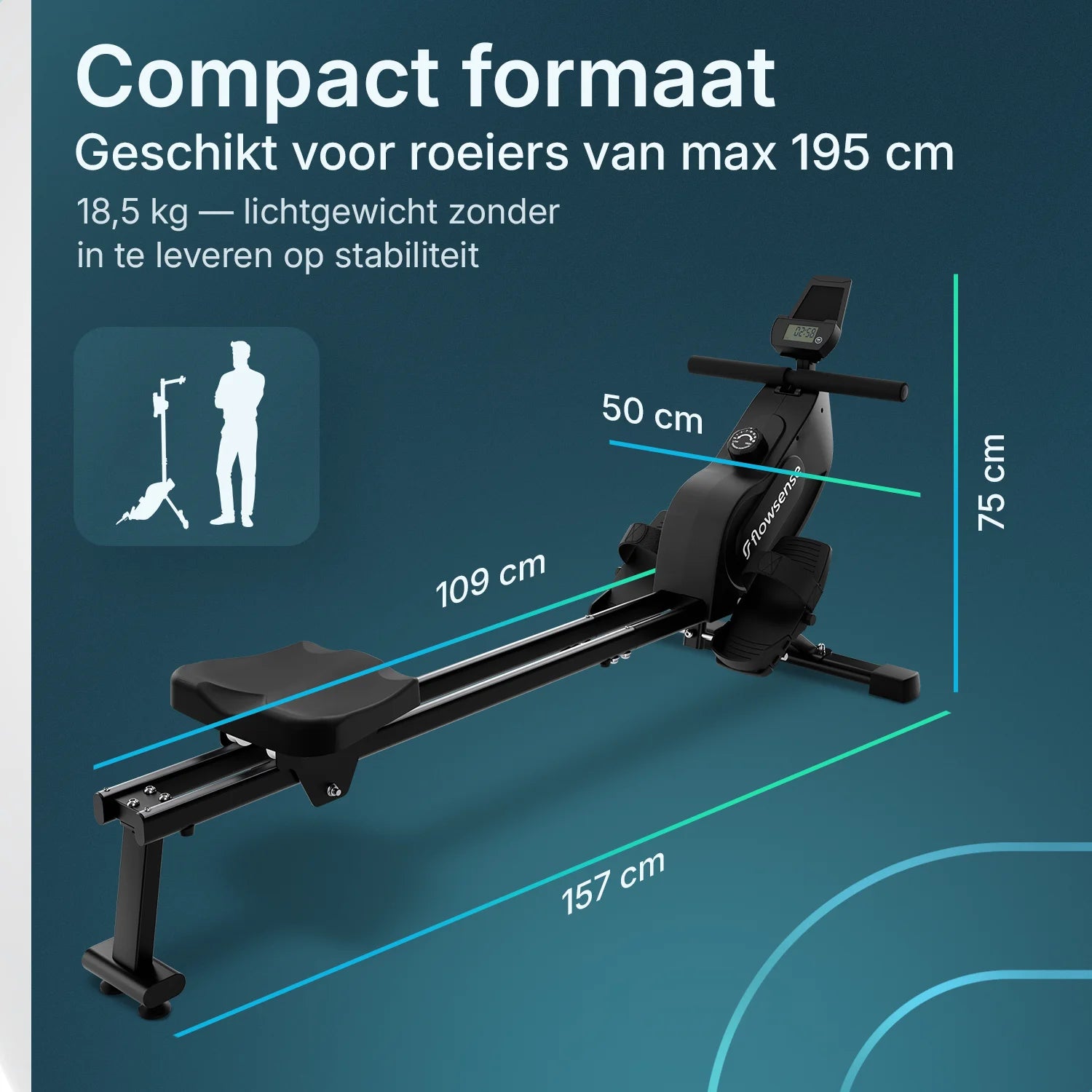 Roeitrainer - Elvora Edge - Magnetische Weerstand