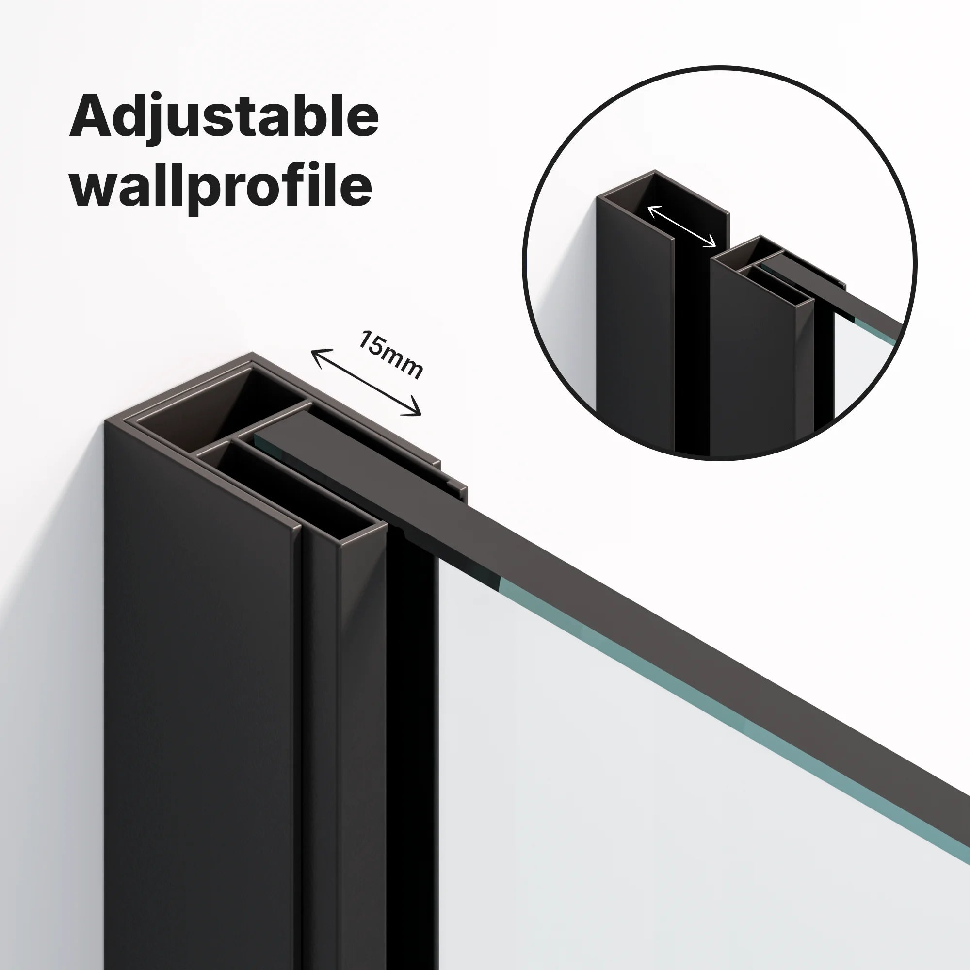 Douchewand Aris - 120x200cm