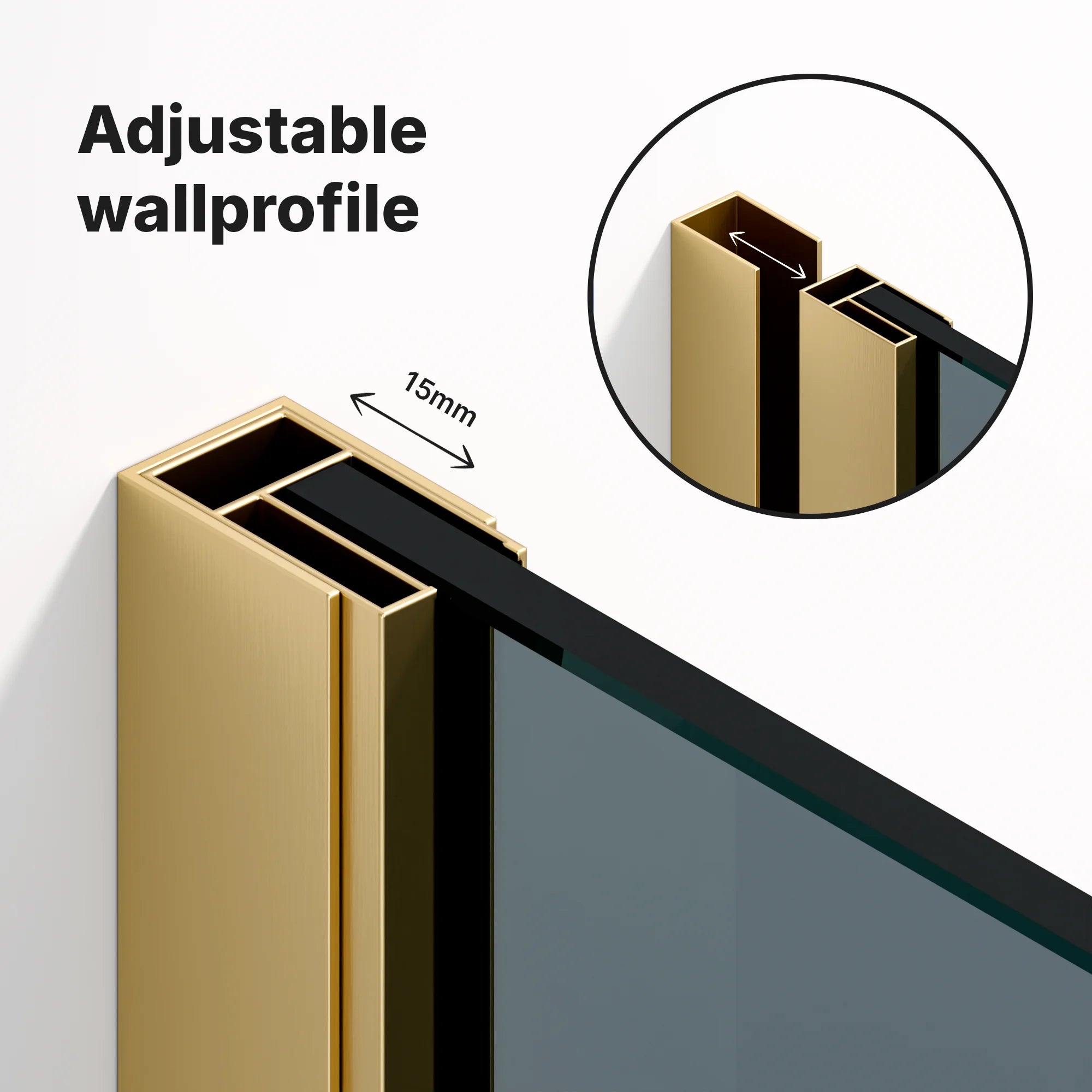 Douchewand Vero - 90x200cm - PRE-ORDER