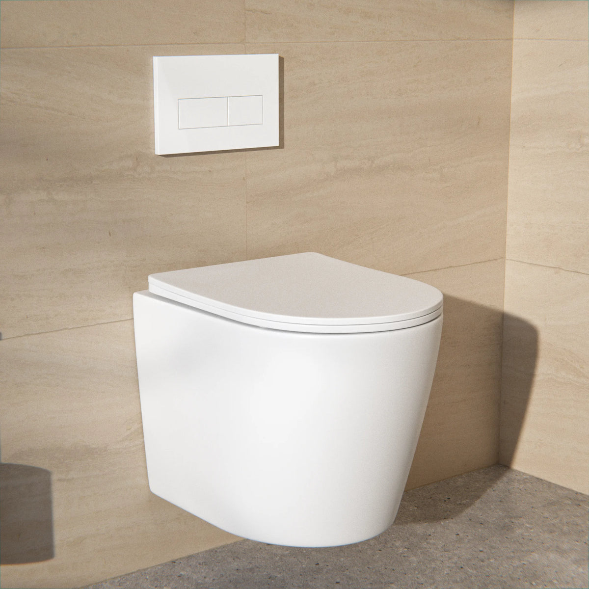 Hangtoilet Varo - Randloos - Softclose Zitting - Mat Wit