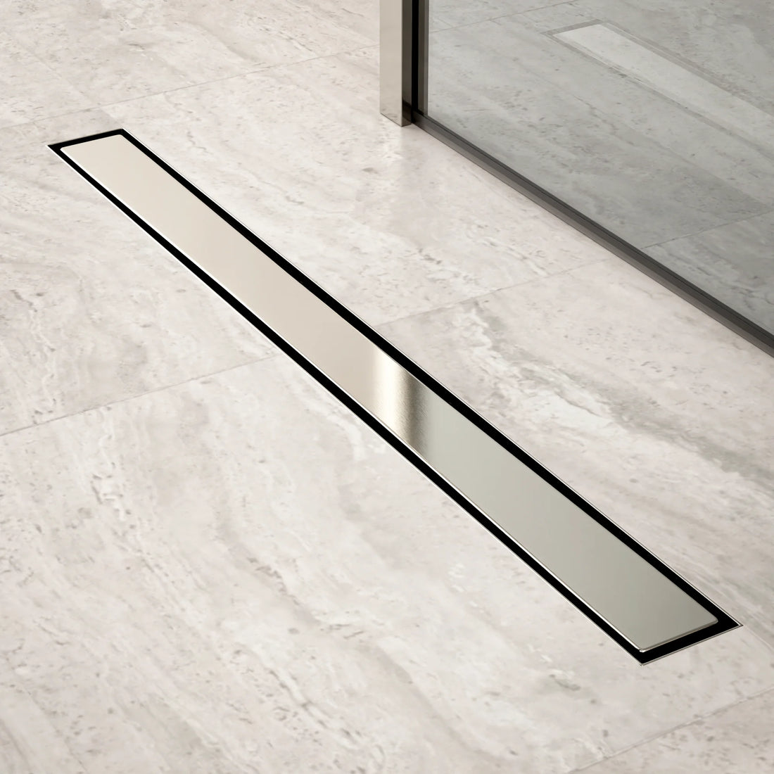 Douchegoot - 80cm - Tegelrooster - RVS - Met Flens - PRE-ORDER