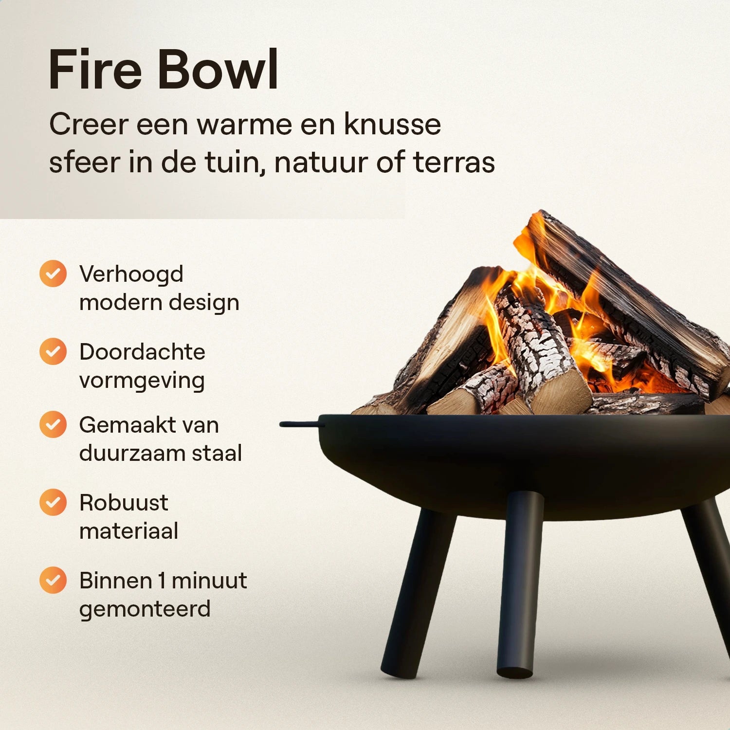 Flowsense Vuurschaal - Vuurkorf voor Buiten