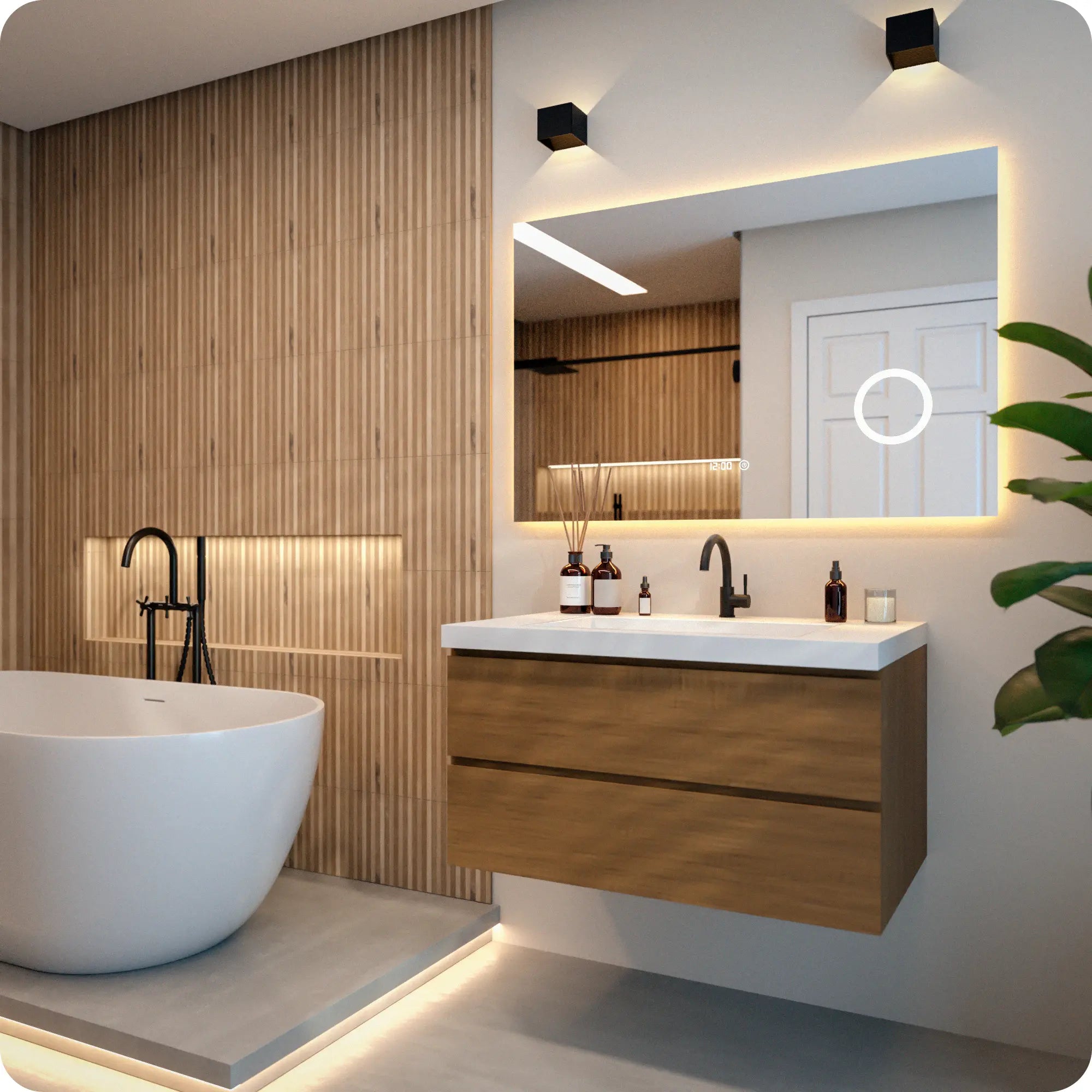 Badkamerspiegel - 120x80cm - Frameloos - PRE-ORDER