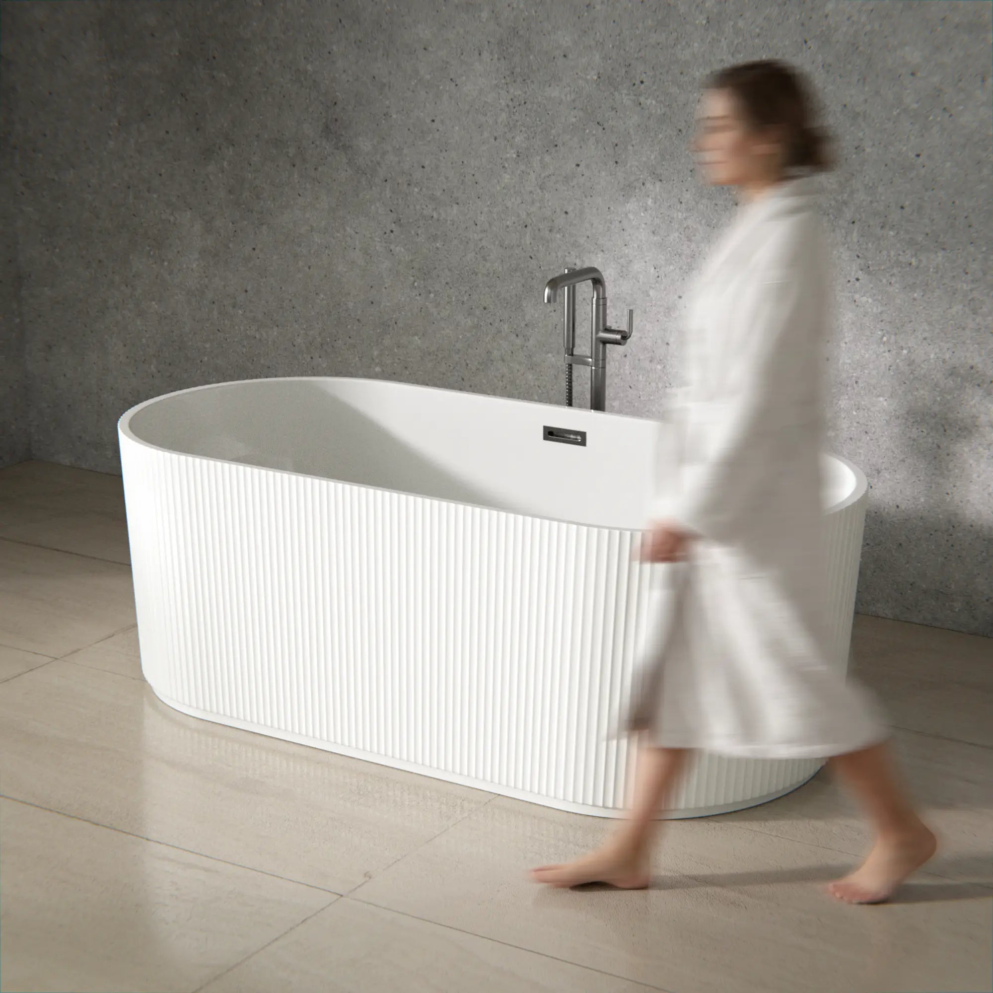 Badkamerbadkuip - 170x75x58cm - Wit - H5250-WHITE