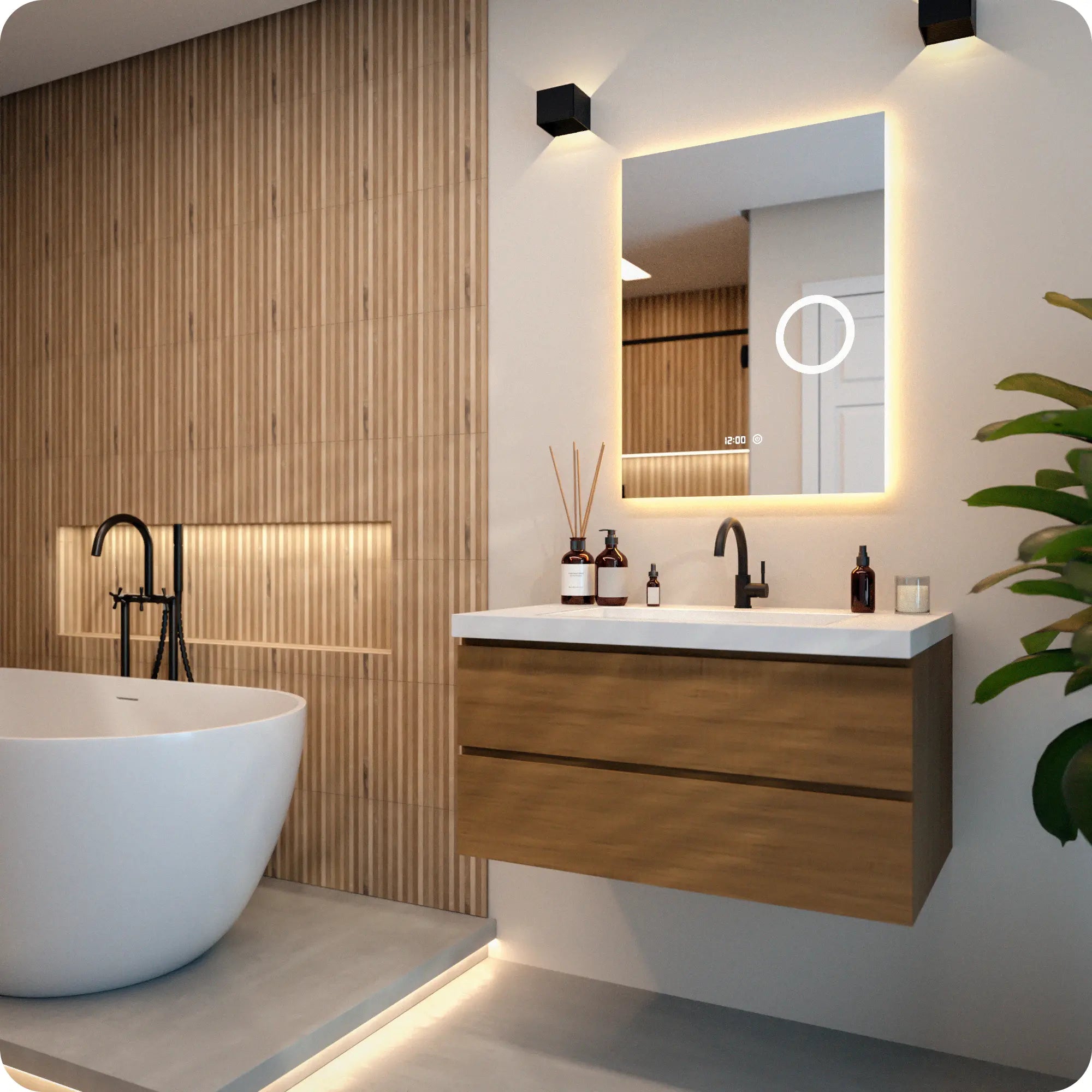 Badkamerspiegel - 60x80cm - Frameloos