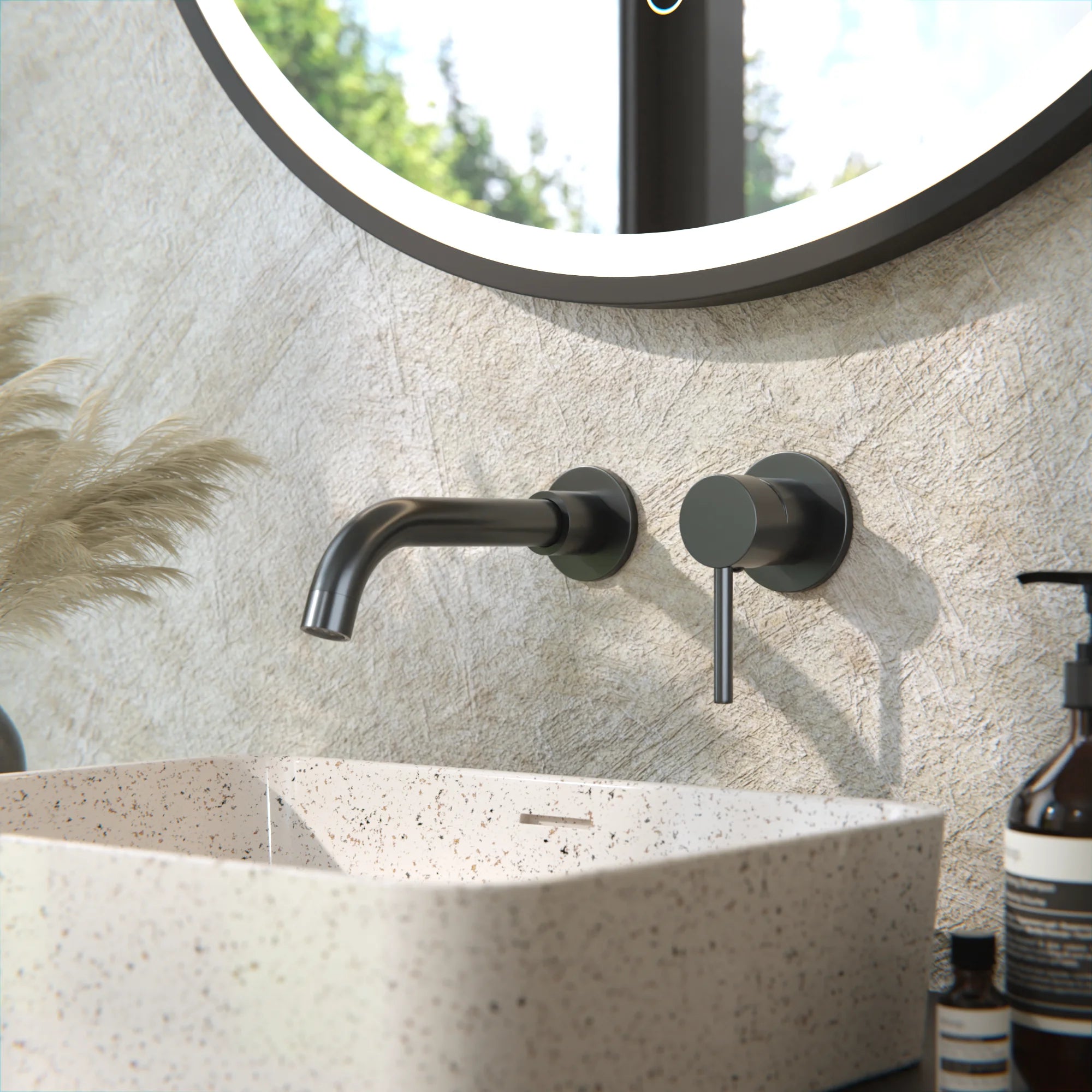 Faucet D1 gunmetal grey