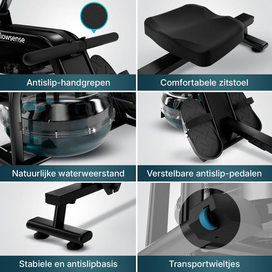 Roeitrainer - Elvora Wave - Dynamische Waterweerstand