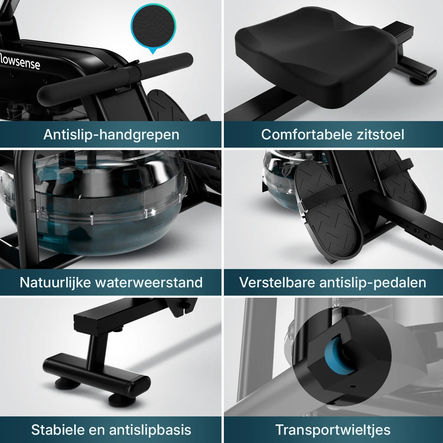 Roeitrainer - Elvora Wave - Dynamische Waterweerstand