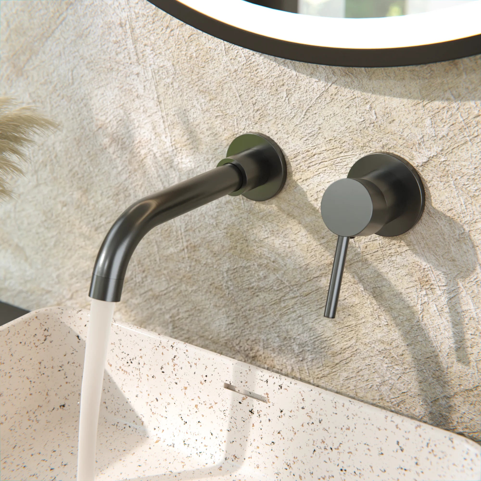 Faucet D1 gunmetal grey