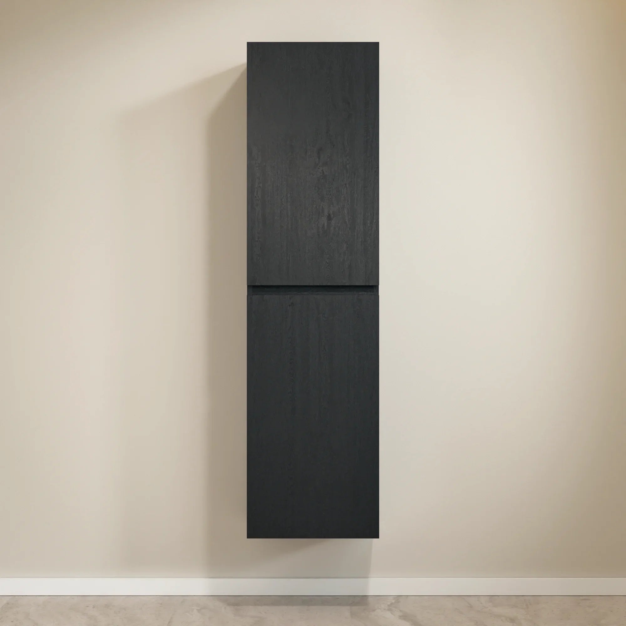 Badkamermeubel set Imperial - 80cm - Zwart Eiken - Wastafel Zwart - PRE-ORDER