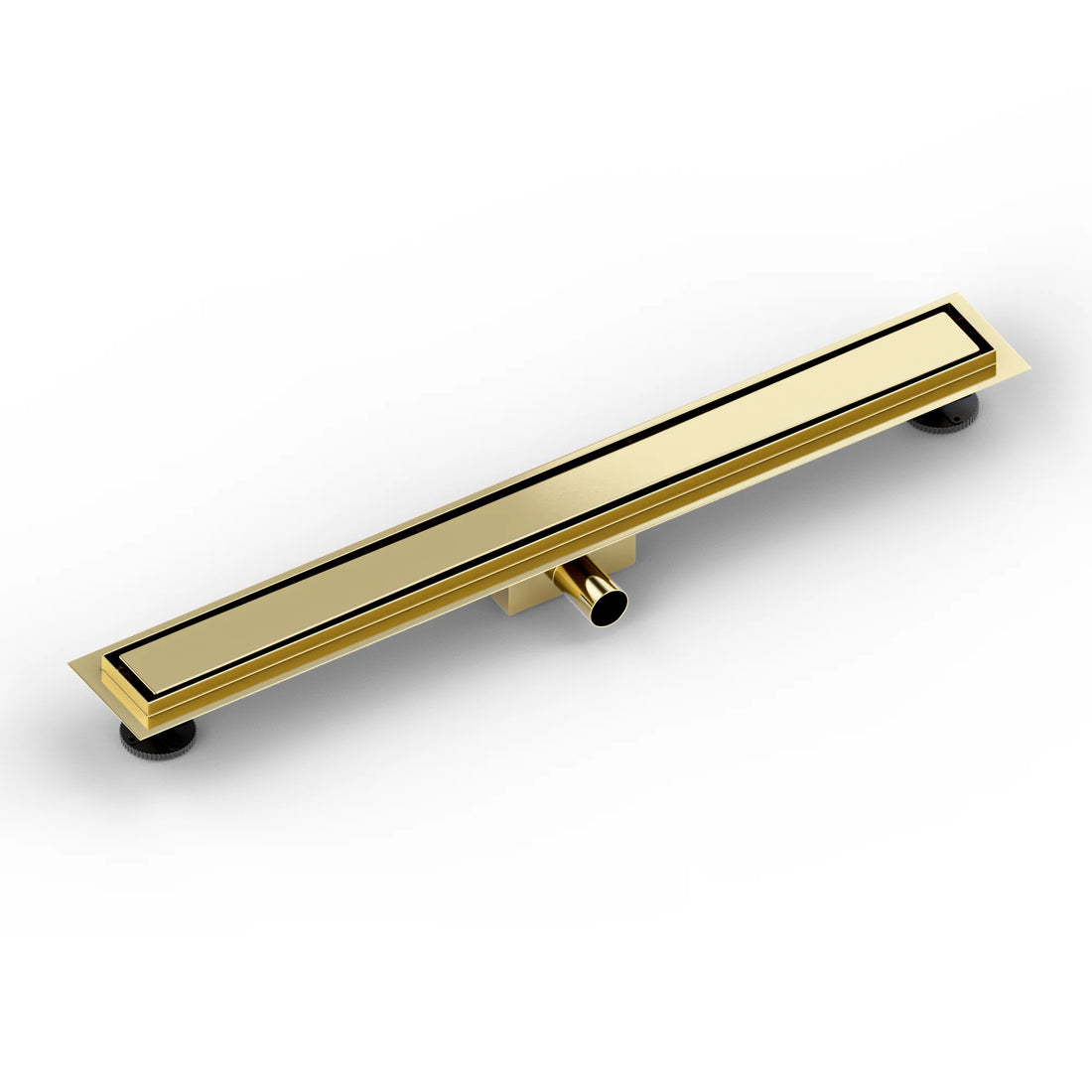 Douchegoot - 80cm - Goud - Tegelrooster - RVS - Met Flens