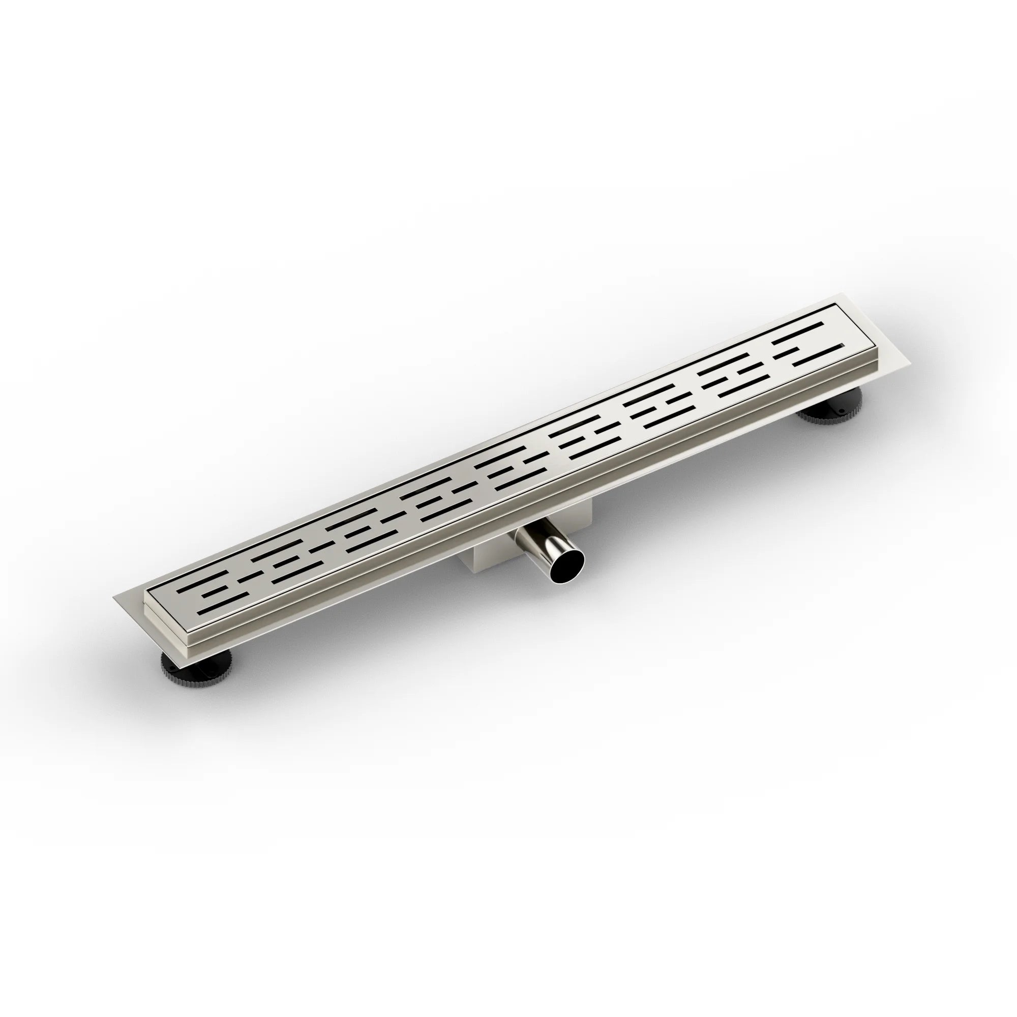 Douchegoot - 70cm - Standaard rooster - RVS - Met Flens