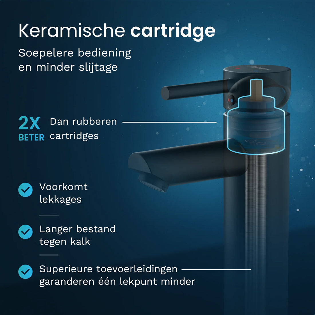 Wastafelkraan EIRENE -Zwart