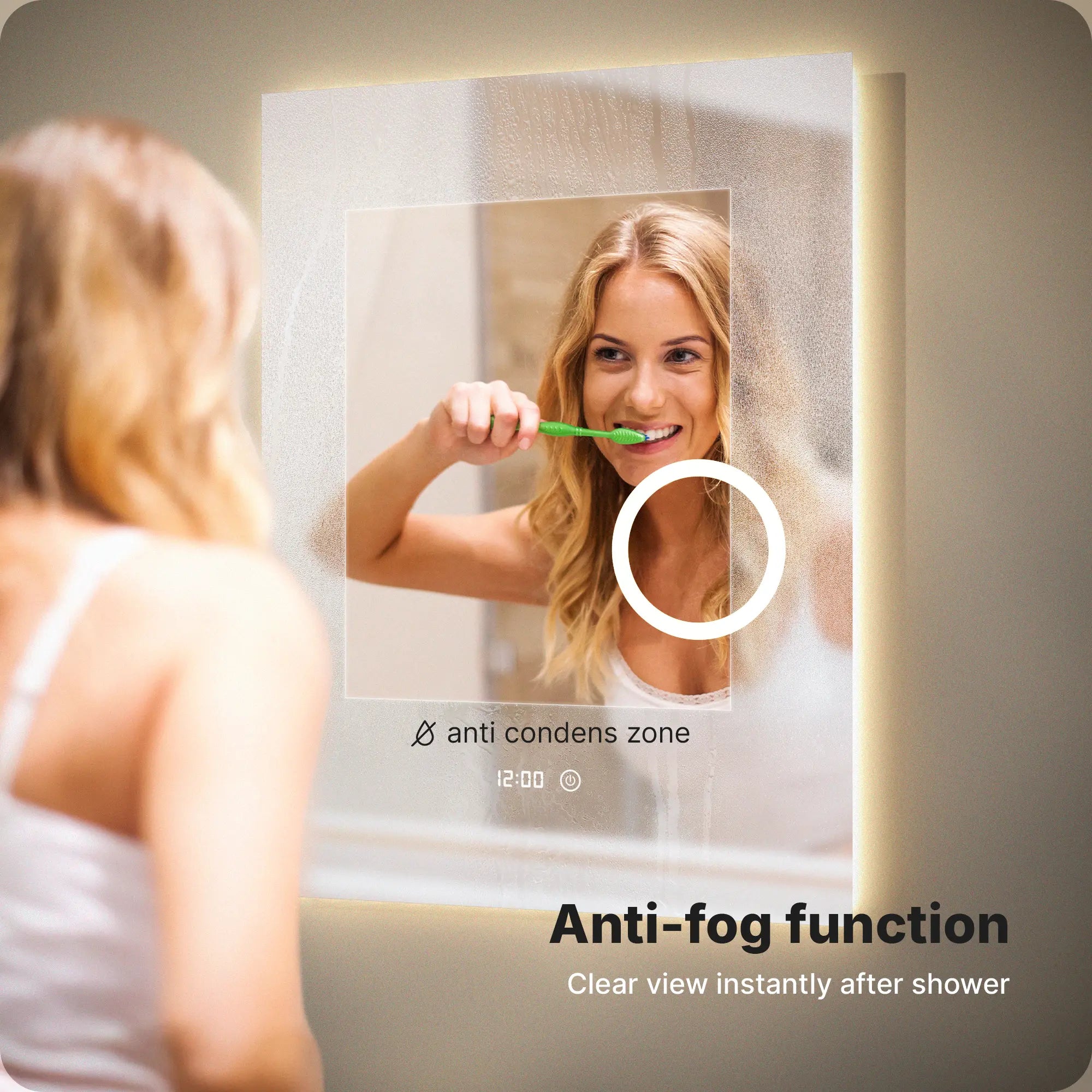 Badkamerspiegel - 60x80cm - Frameloos