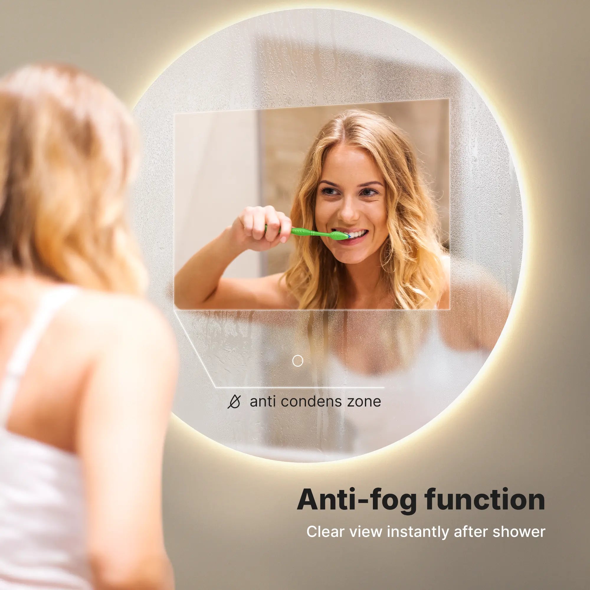 Badkamerspiegel - 60cm - Frameloos